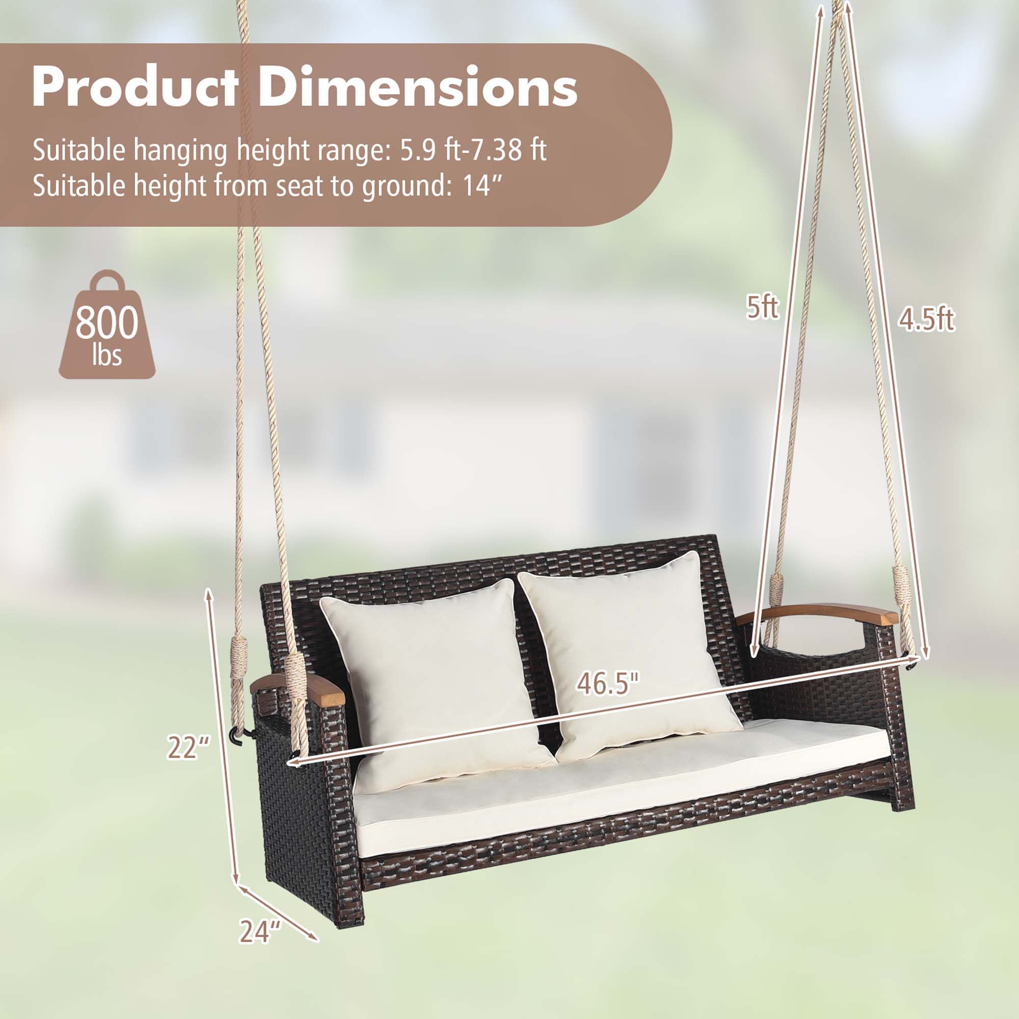 Costway LWS00051 Swing-Gliders - View #2