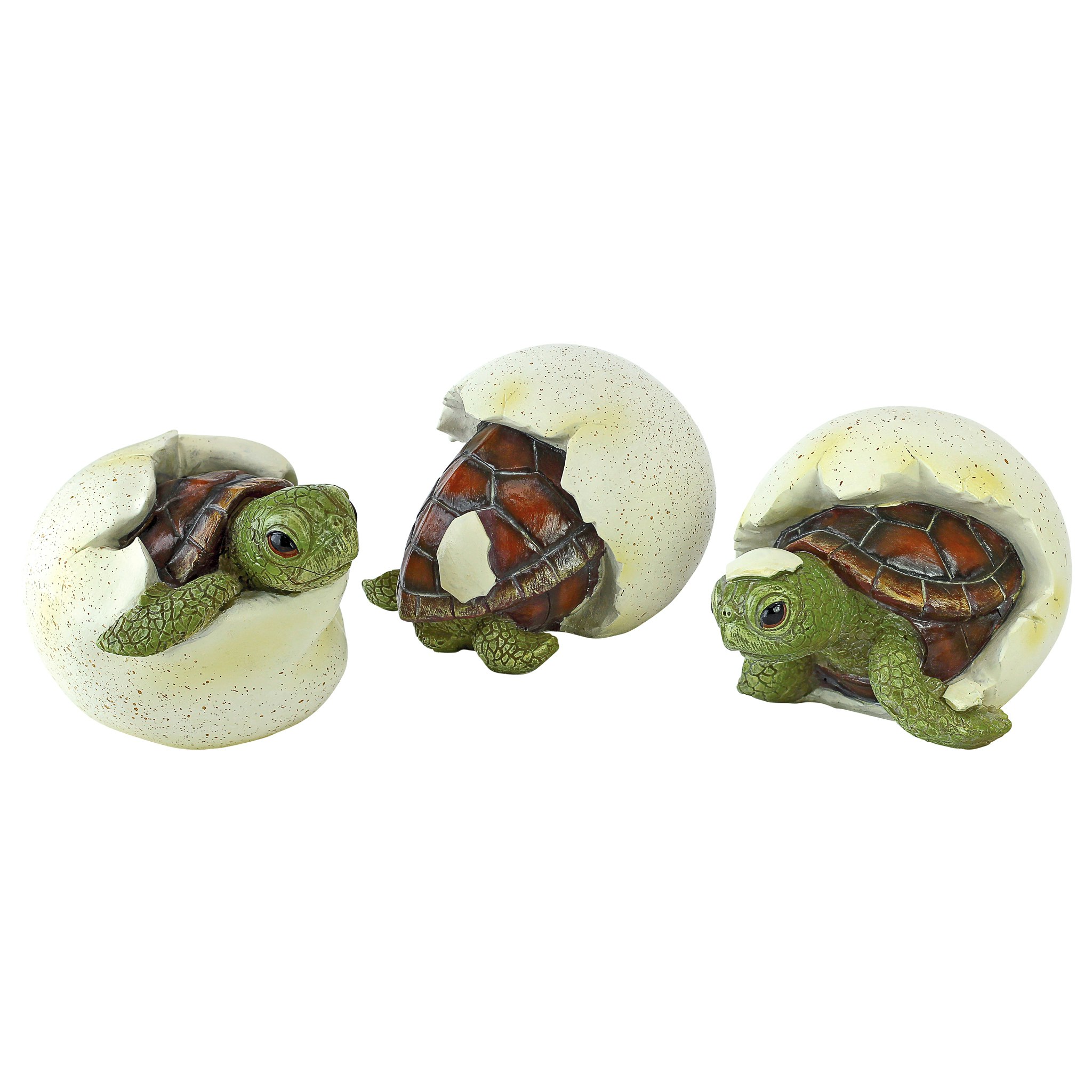 Design Toscano 2.5-in H x 4-in W Multiple Colors/Finishes Turtle Garden ...