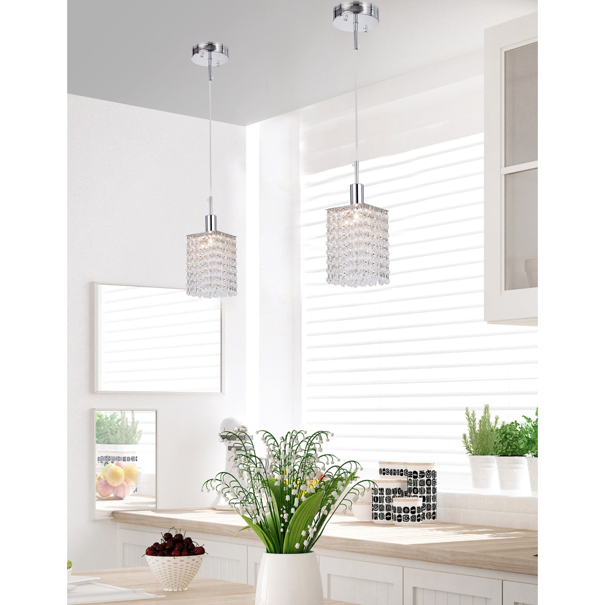 CWI Lighting 4281P-R-S-C-CRYSTAL Pendant-Lights - View #3