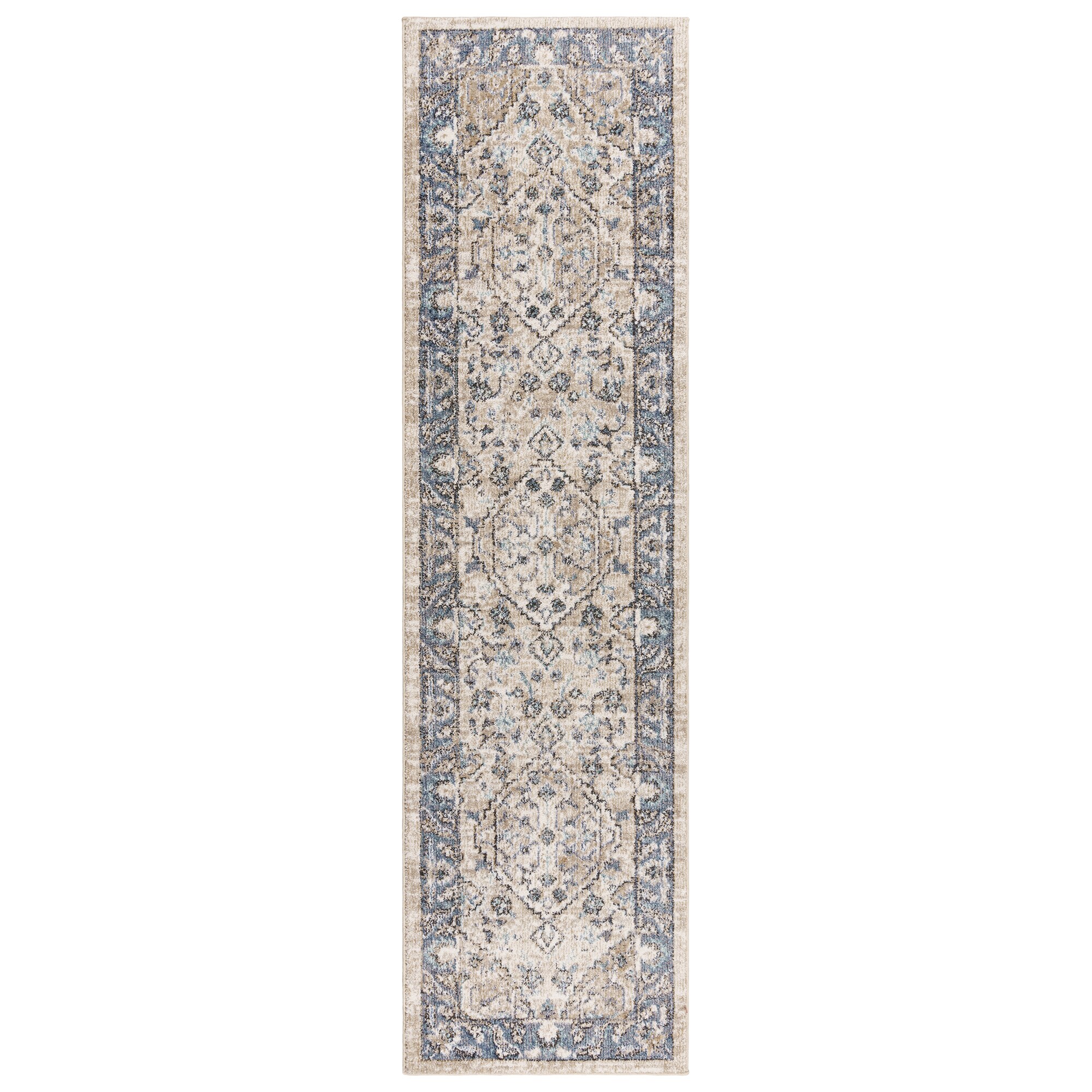 GERTMENIAN 2 X 8 (ft) Ivory Indoor Border Runner 23073 at Lowes.com