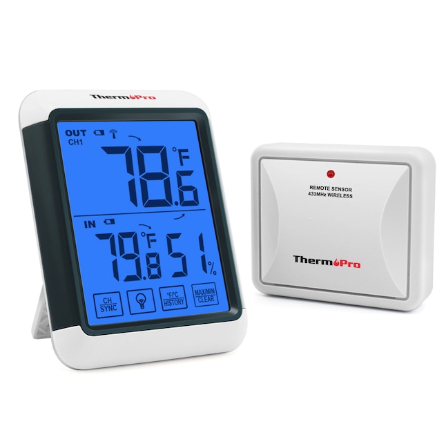 Thermopro Digital Wireless Indoor Or, Digital Outdoor Thermometer And Clock