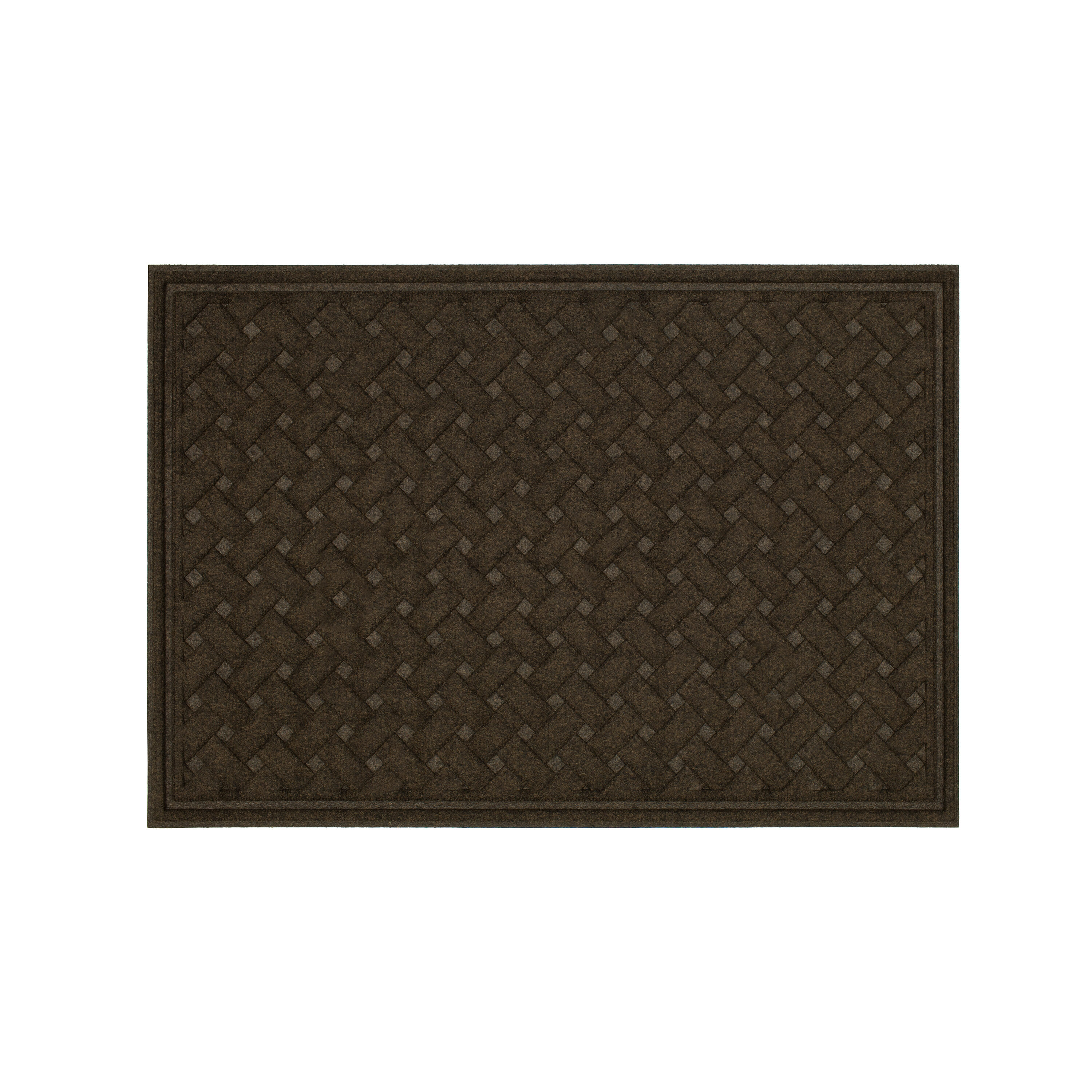 Project Source 2-ft x 3-ft Chocolate Recycled Rubber Rectangular
