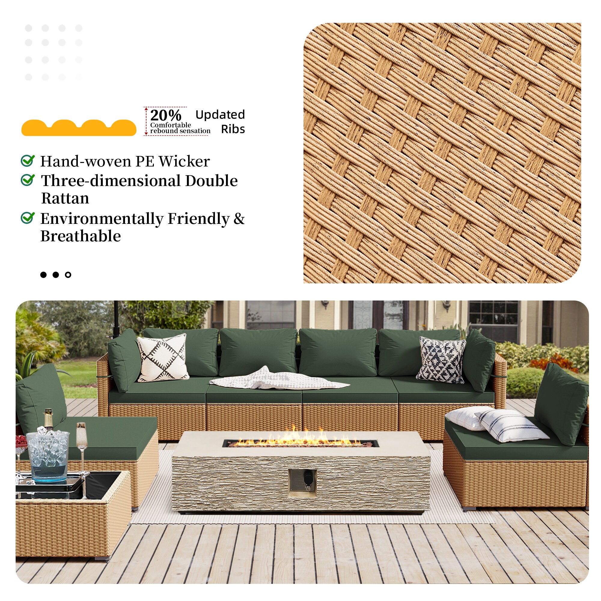 Patio Watcher LS-RT7-56HBE-Y3 Patio-Conversation-Sets - View #4