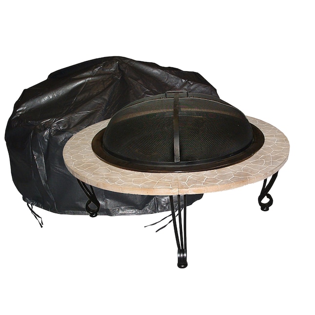 Fire Sense 42 In Black Round Firepit, 24 Round Metal Fire Pit Cover