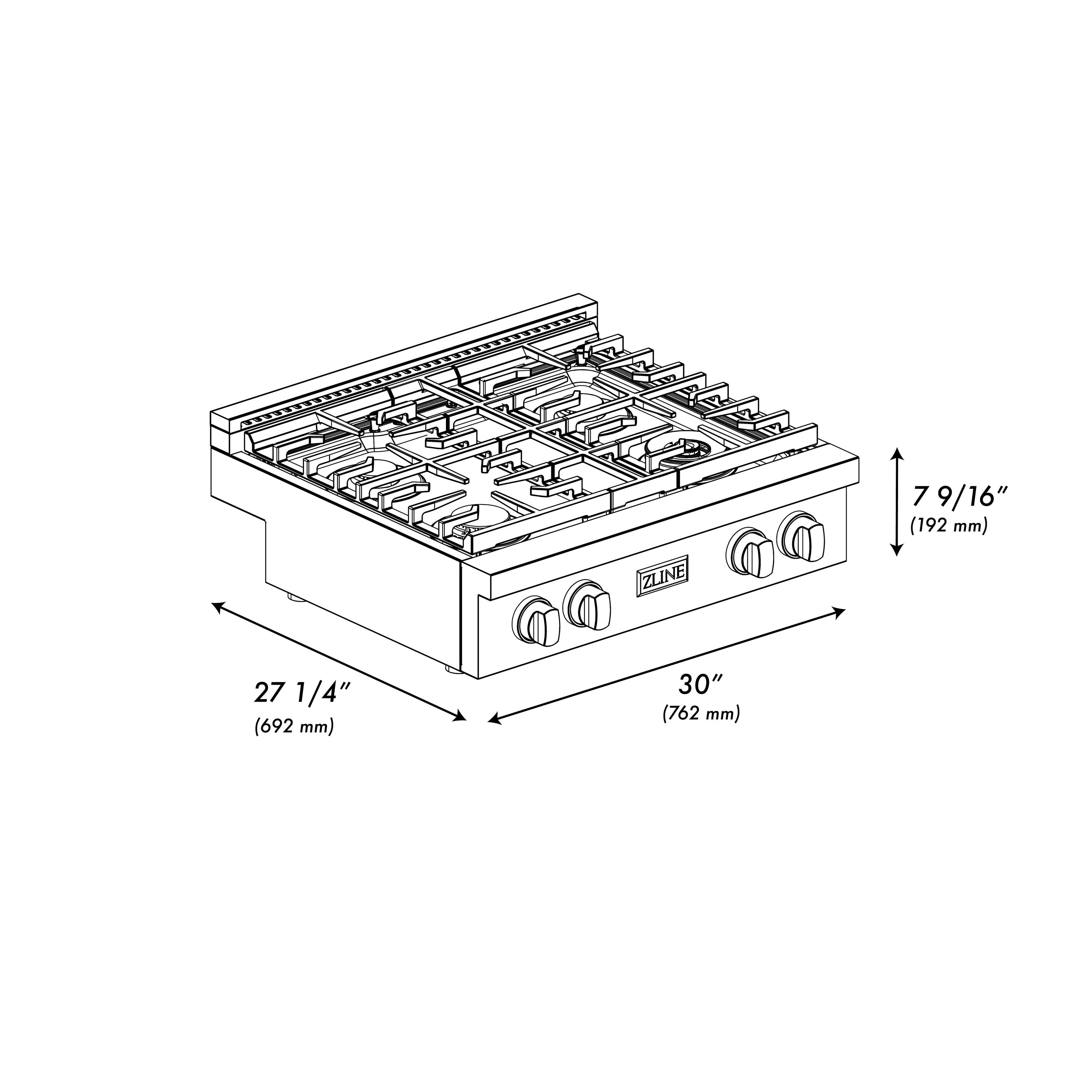 ZLINE KITCHEN & BATH SRT36 Gas-Cktp - View #10