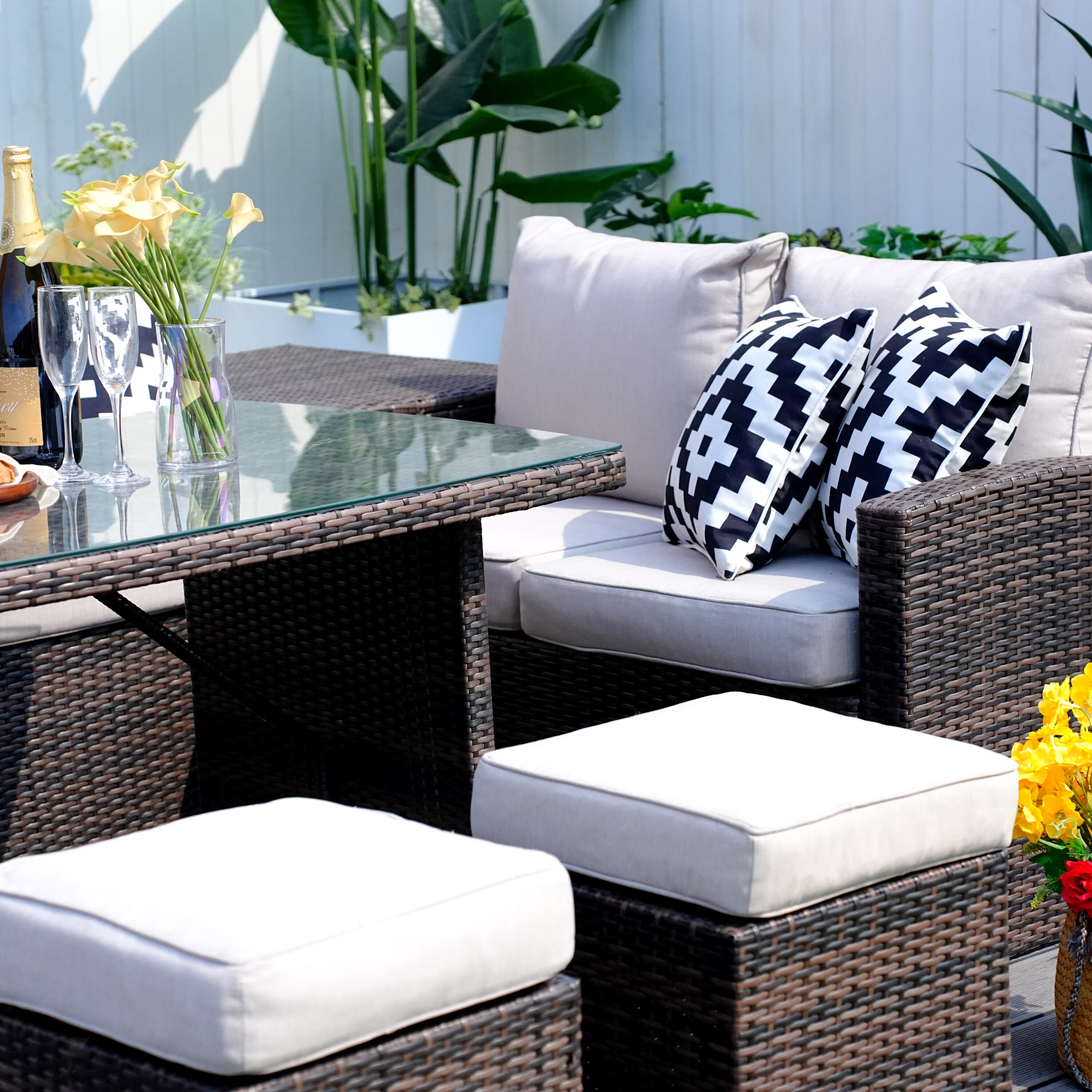 Moda Furnishings MOS-1403B-B Patio-Conversation-Sets - View #5