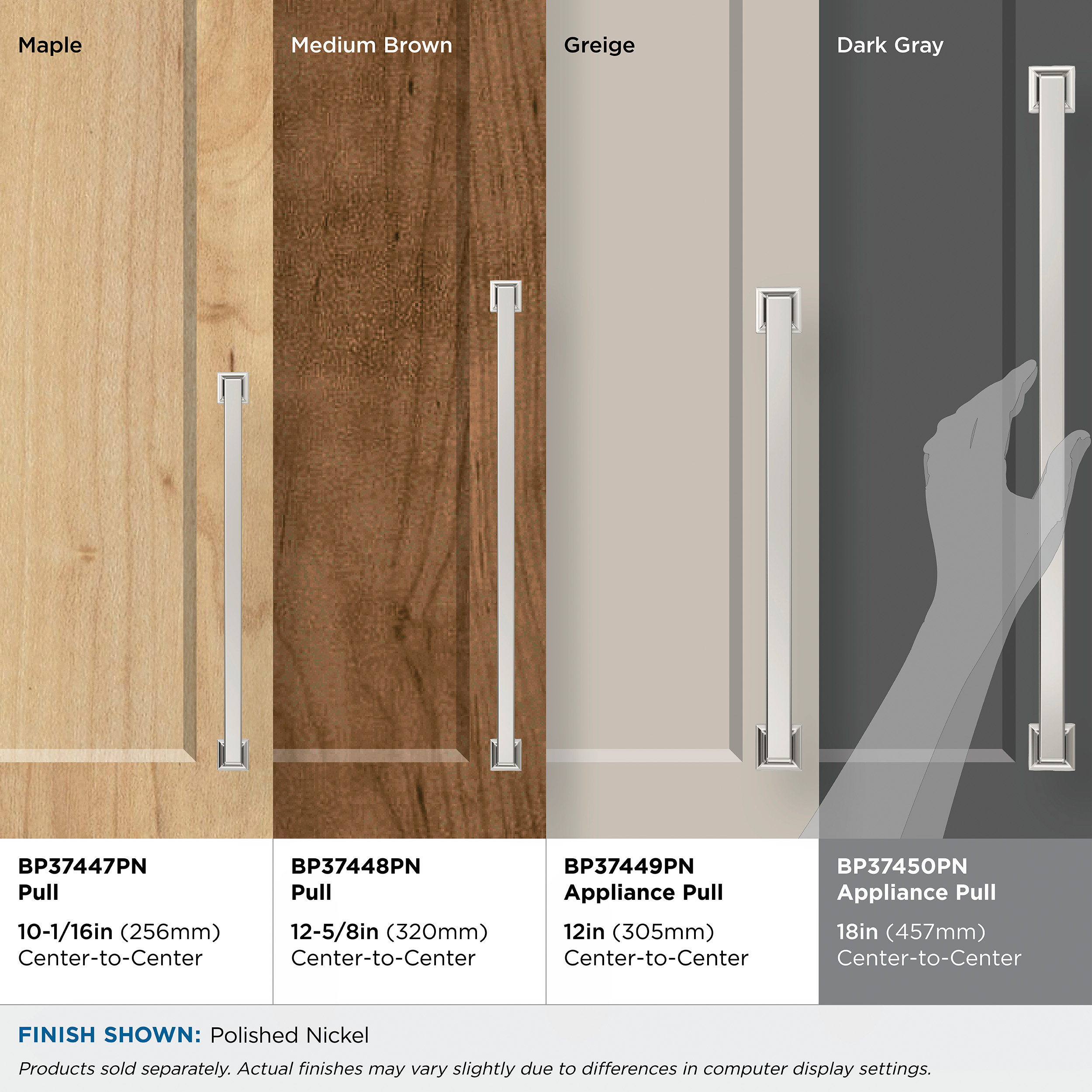 Amerock BP37450PN Cabinet-Pulls - View #8