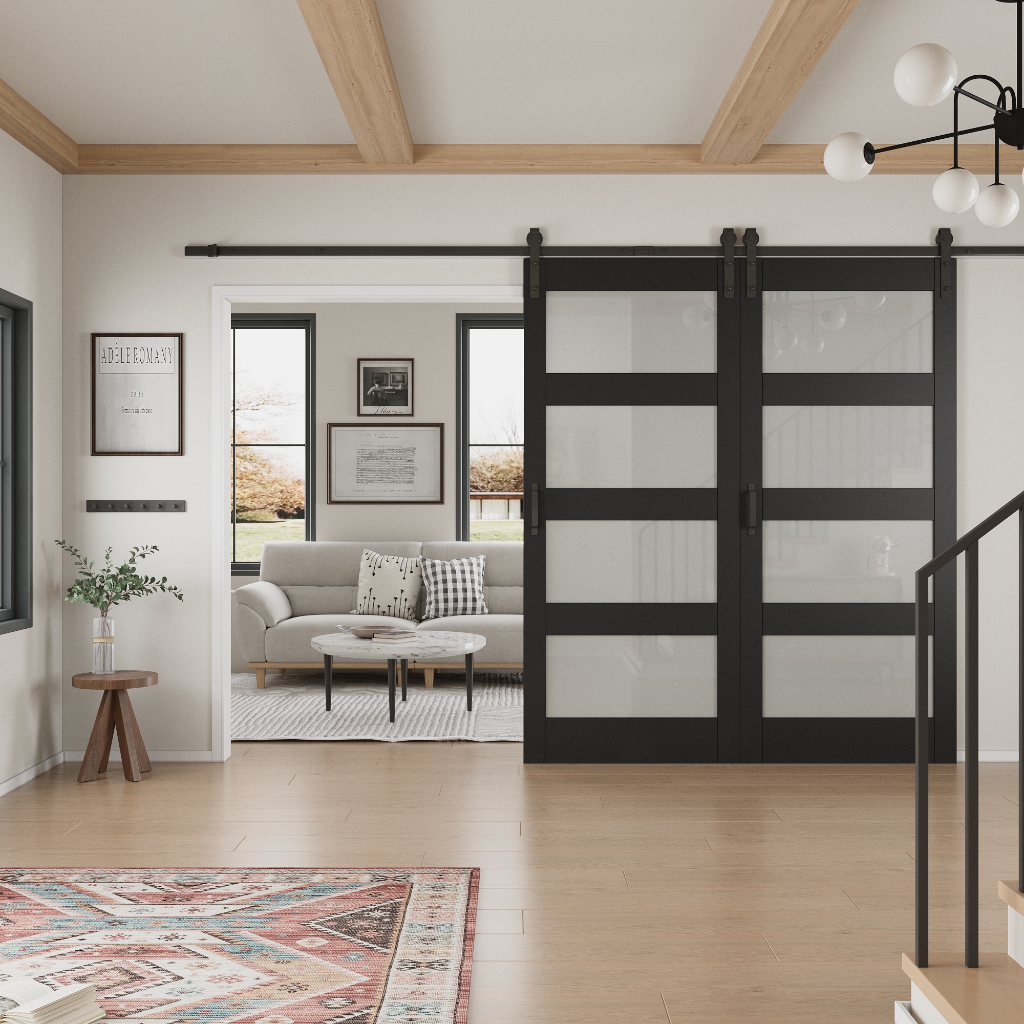 JUJUBON IN-BDBL-BD1-G-4L-72 Barn-Doors - View #3