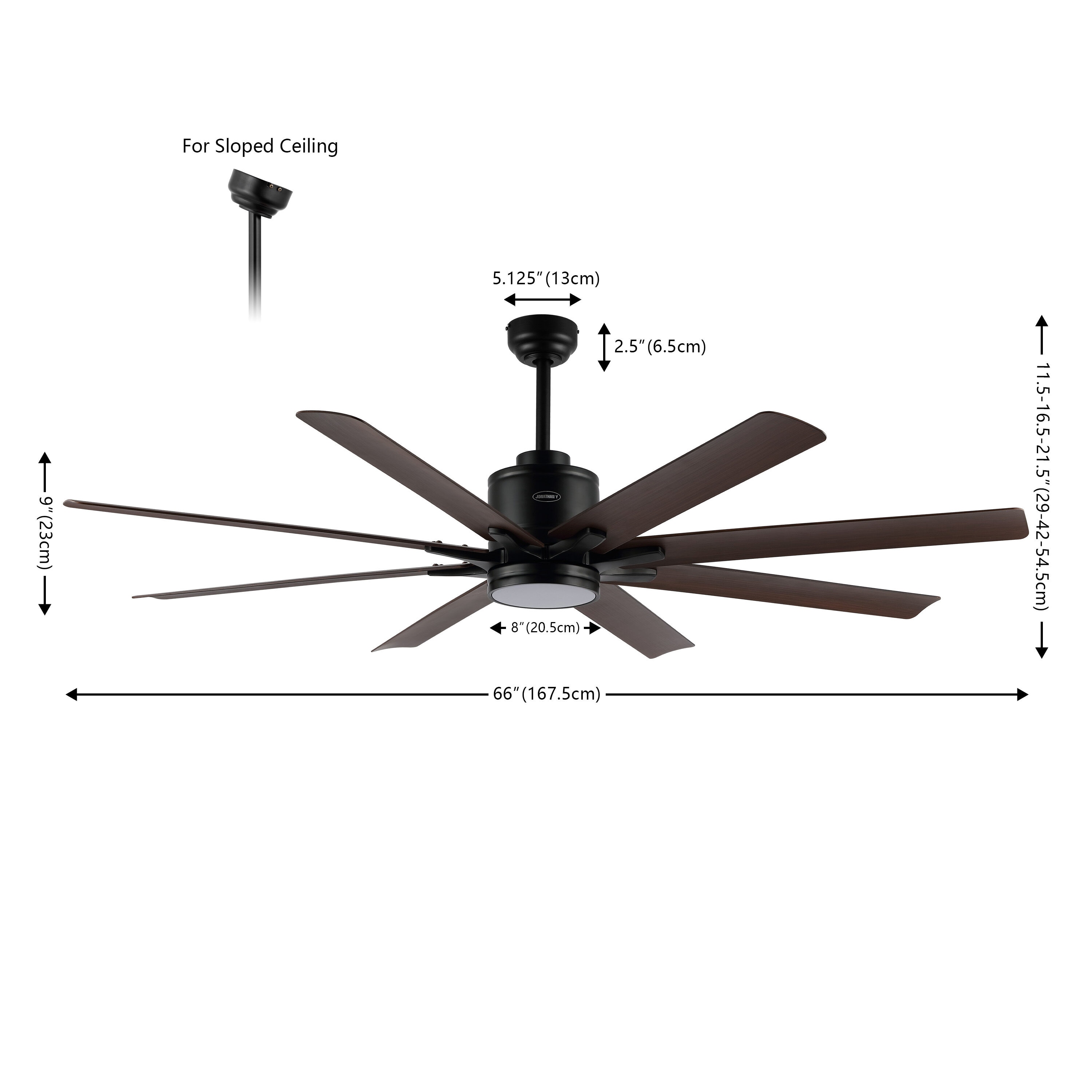 JONATHAN  Y JYL9713B Ceiling-Fans - View #4