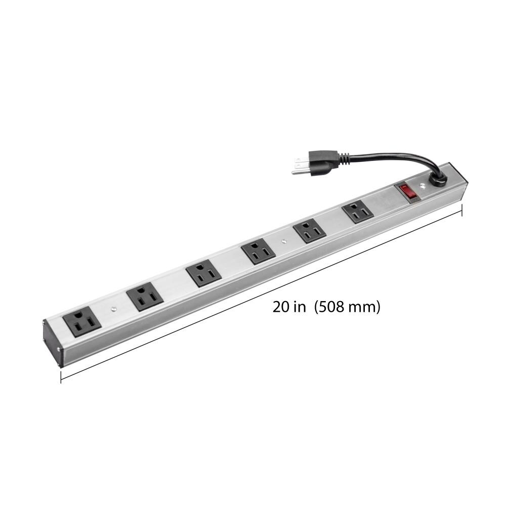 ånd Turbulens blotte ProHT 12-Outlet Indoor Silver Power Strip in the Power Strips department at  Lowes.com
