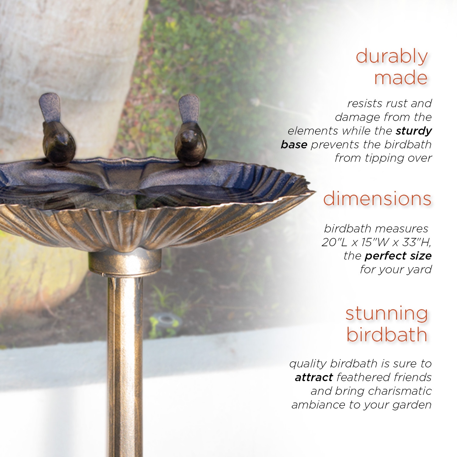 Alpine Corporation TIZ122 birdbaths - View #6
