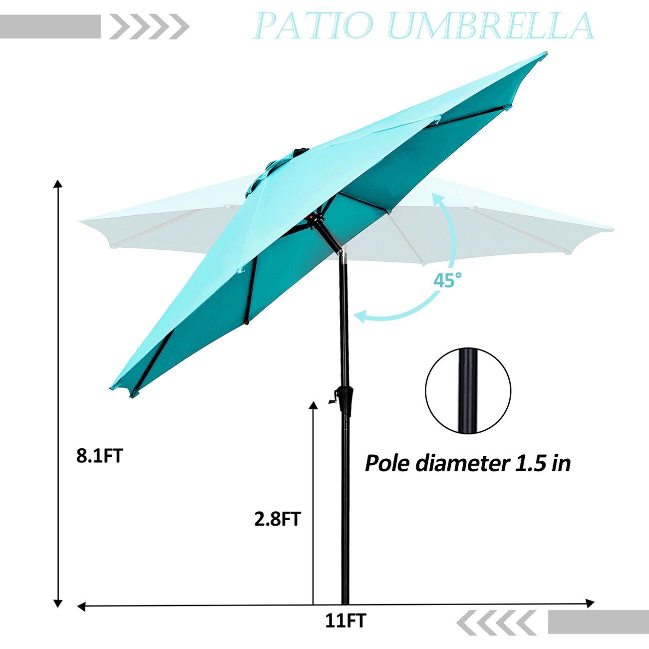 Ainfox 9VLETPOBL Umbrellas-2 - View #5