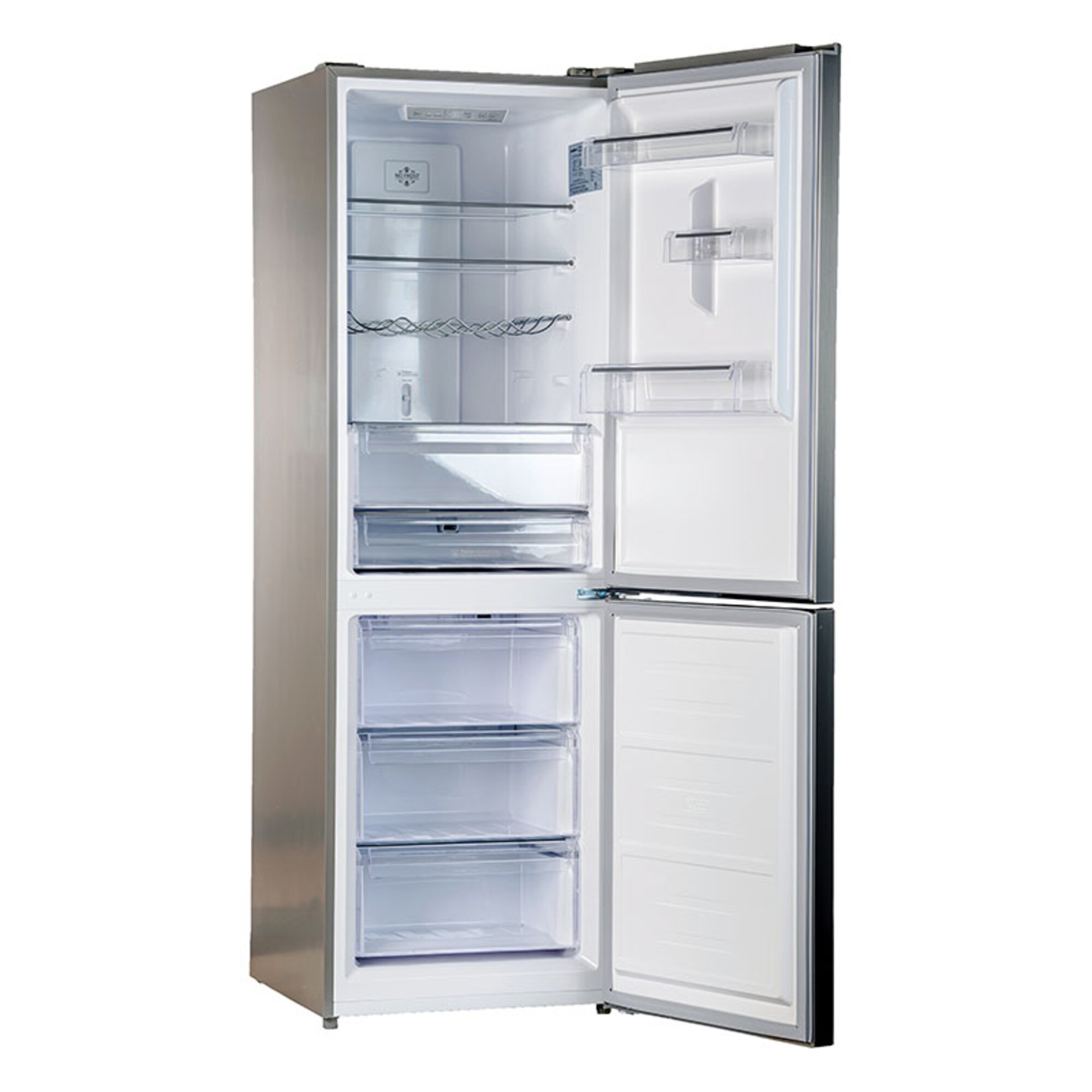 EcoSlim 11.5 cu.ft Stainless Steel Bottom Freezer Refrigerator with Wine Rack