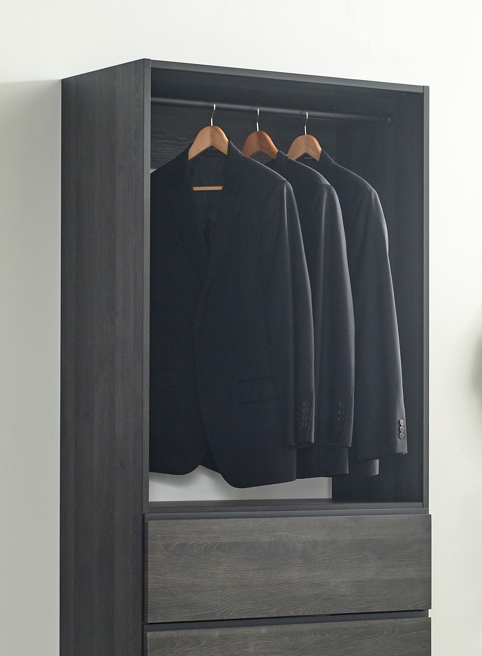 Klair Living PROSPER-D BLK Wood-Closet-Kits - View #2
