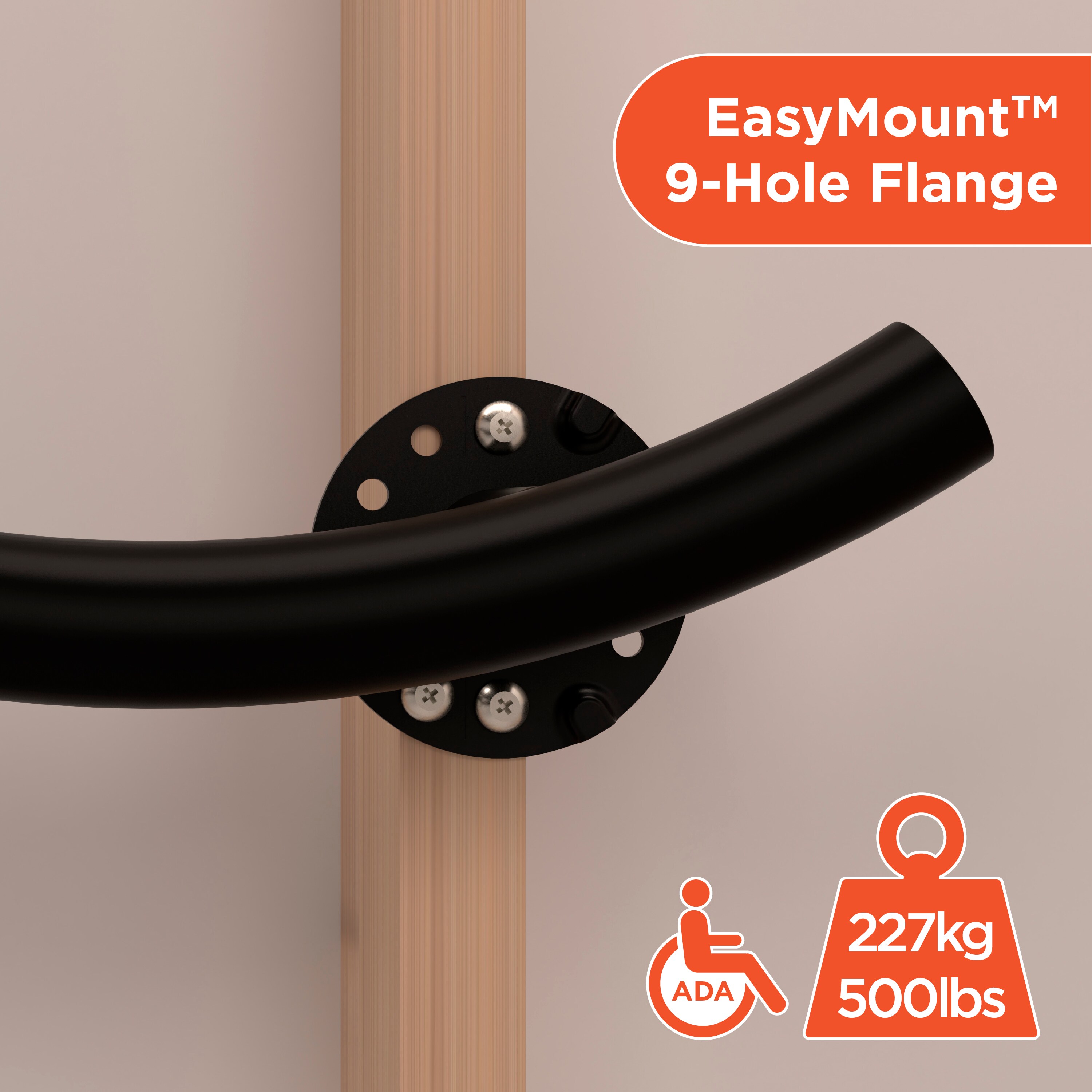 HealthCraft WGB-18-LR-BLK Grab-Bars - View #5