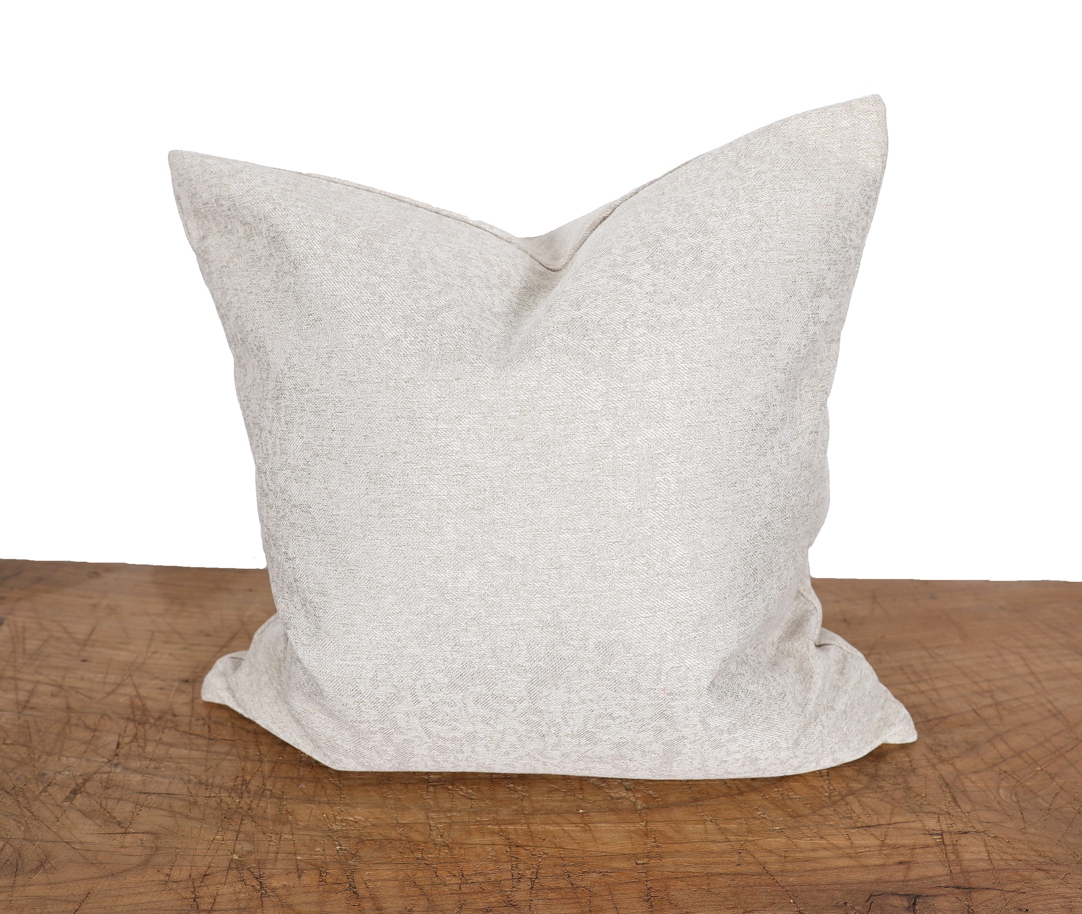 MANOR LUXE ML19314SDFE2222 Pamela 22-in x 22-in Sand Indoor Decorative Pillow