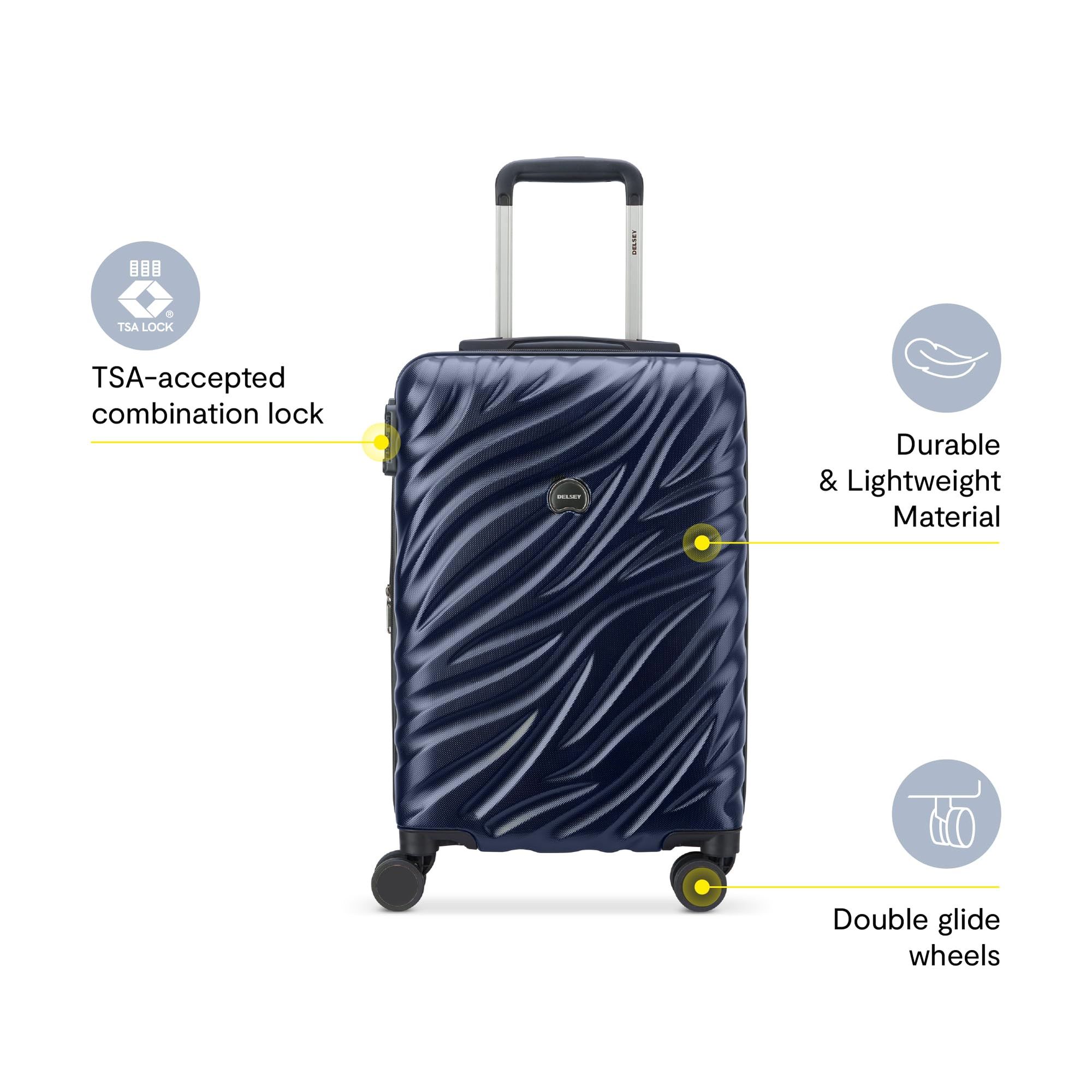 DELSEY Paris Delsey Alexis Lightweight Luggage 4 Wheel Spinners