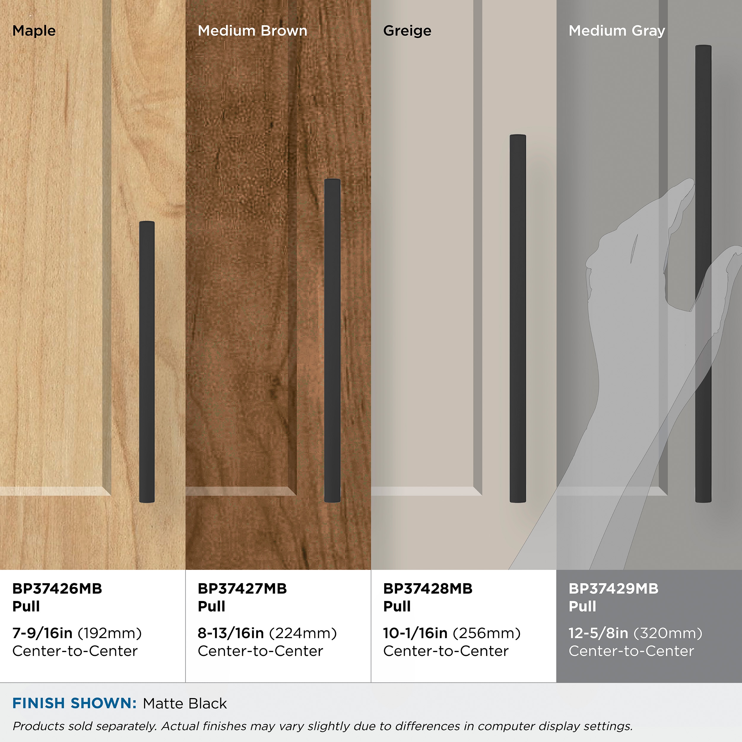 Amerock BP37429MB Cabinet-Pulls - View #8