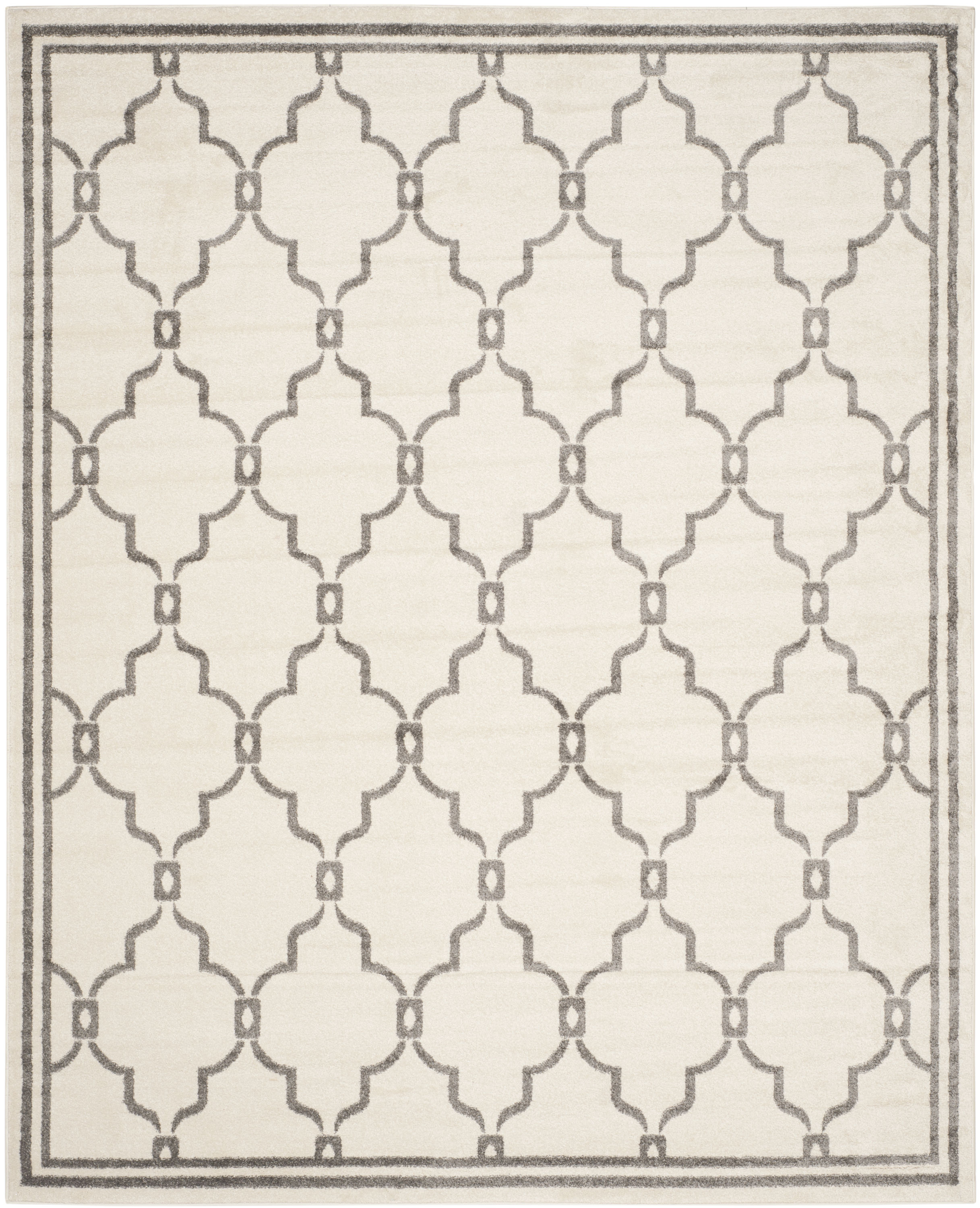 Safavieh AMT414K-6 Amherst Marion 6 x 9 (ft) Loomed Synthetic Ivory/Gray Rectangular Indoor/Outdoor Trellis Farmhouse/Cottage Area rug