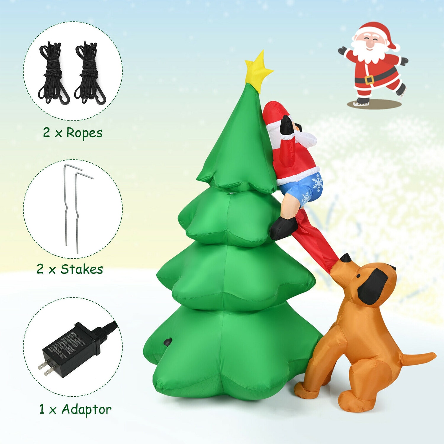 WELLFOR HYZ23946US Christmas-Inflatables - View #4