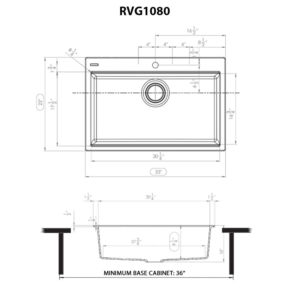 Ruvati RVG1080YL Kitchen-Sinks - View #11