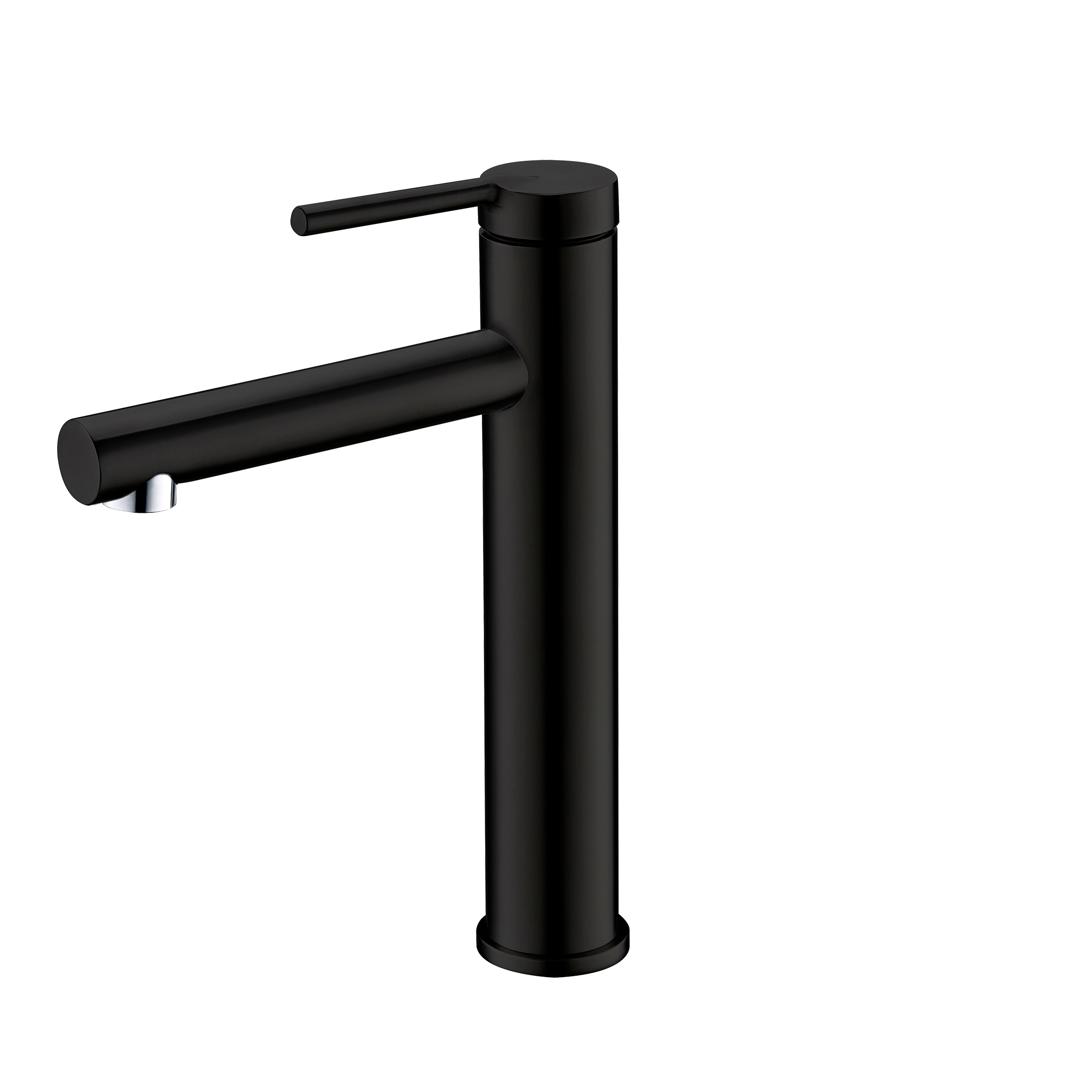 Stylish B-123N Carol Black Matte Single hole 1-handle High-arc Commercial/Residential Handle Bathroom Sink Faucet