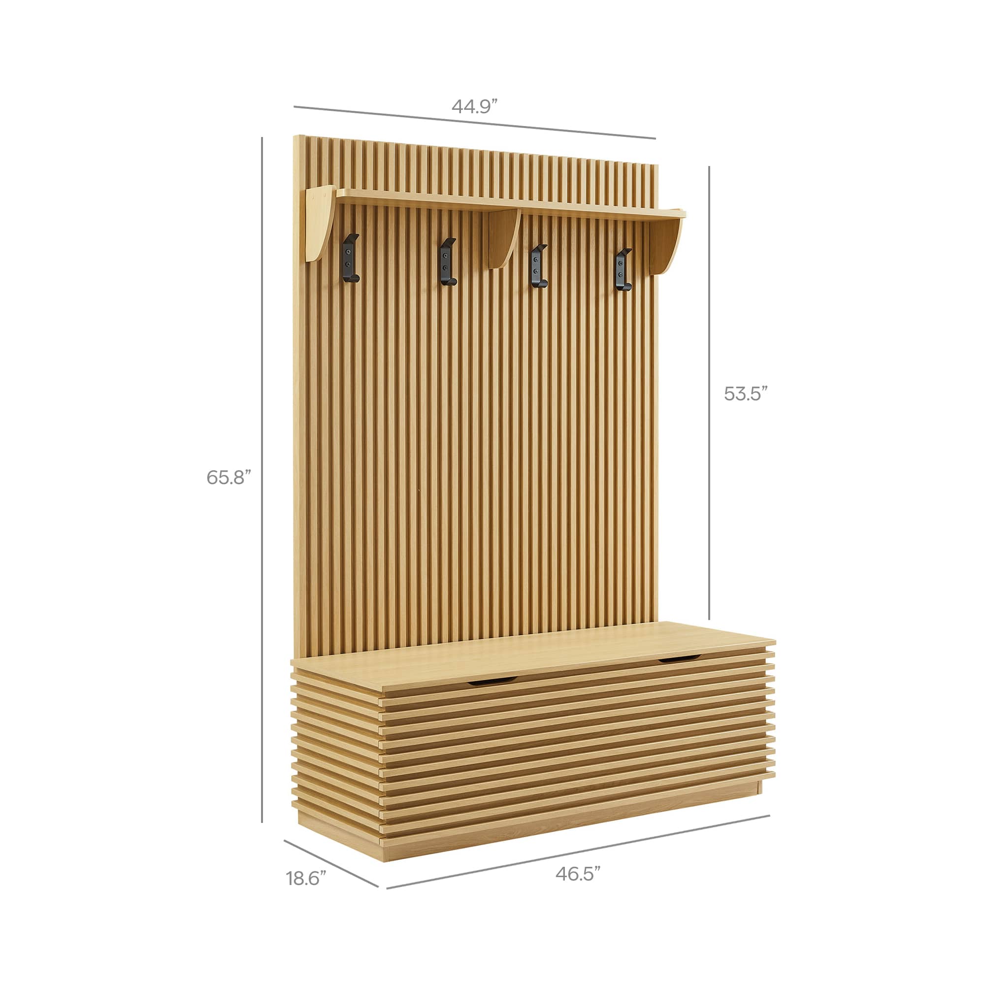 Modway EEI-7473-OAK Coatrack-Stands-Pedestals - View #3