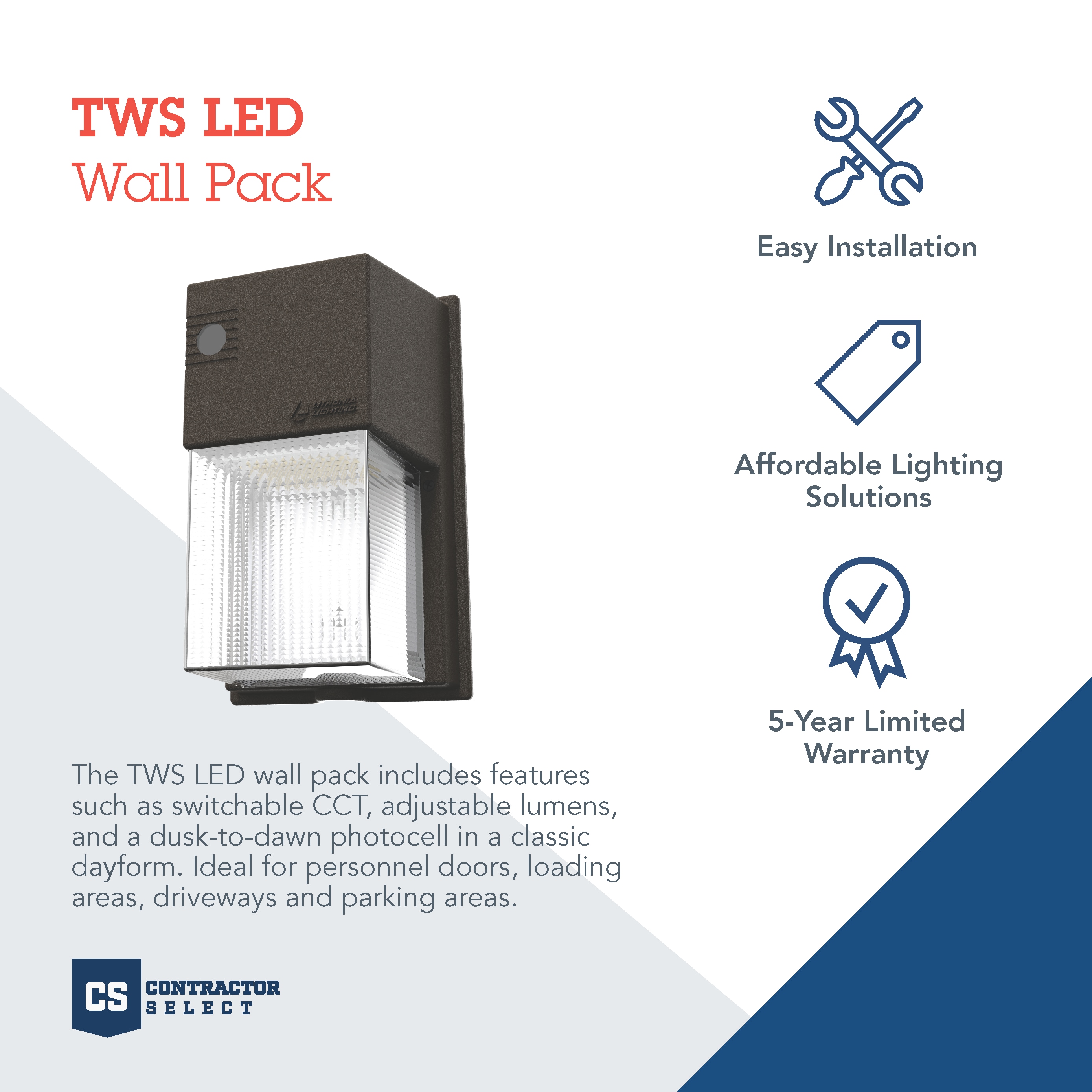 líquido Coordinar pecho Lithonia Lighting 100-Watt EQ Bronze Hardwired LED Outdoor Wall Pack Light  2100-Lumen in the Wall Pack Lights department at Lowes.com