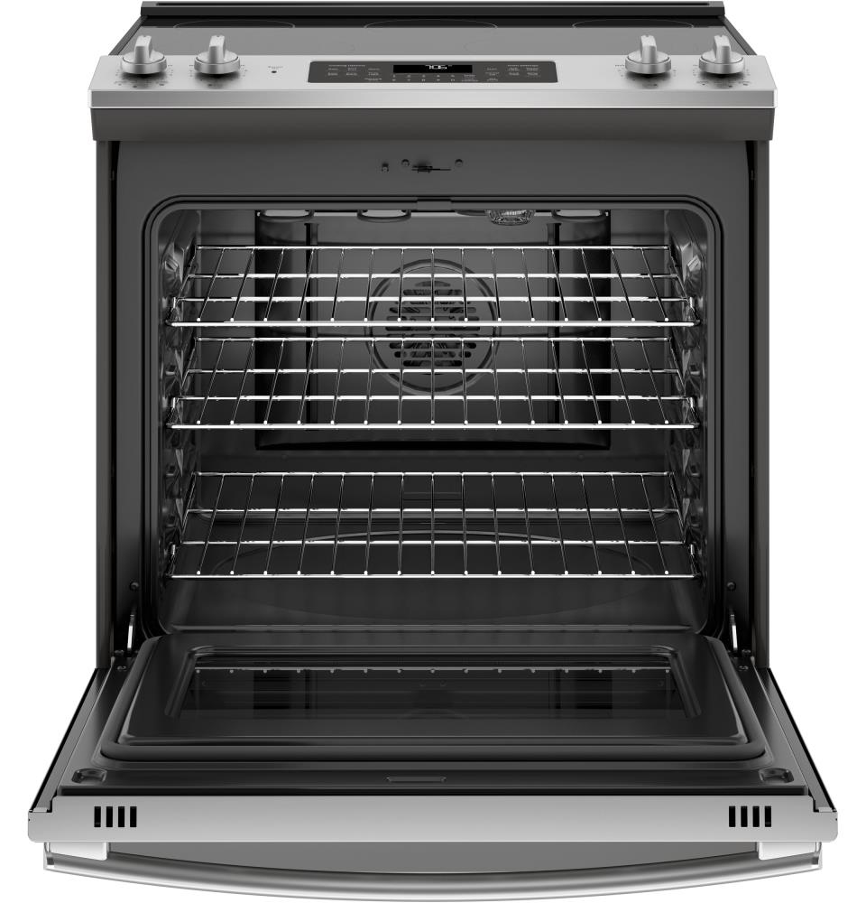 GE 30-in Glass Top 5 Elements 5.3-cu ft Self-Cleaning Convection