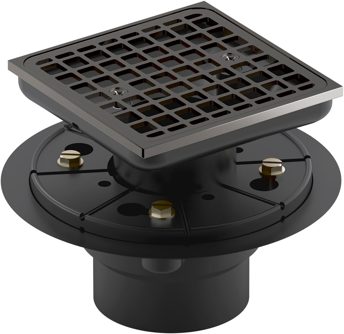 KOHLER K-9136-TT Square Design Tile-In Shower Drain Vibrant Titanium