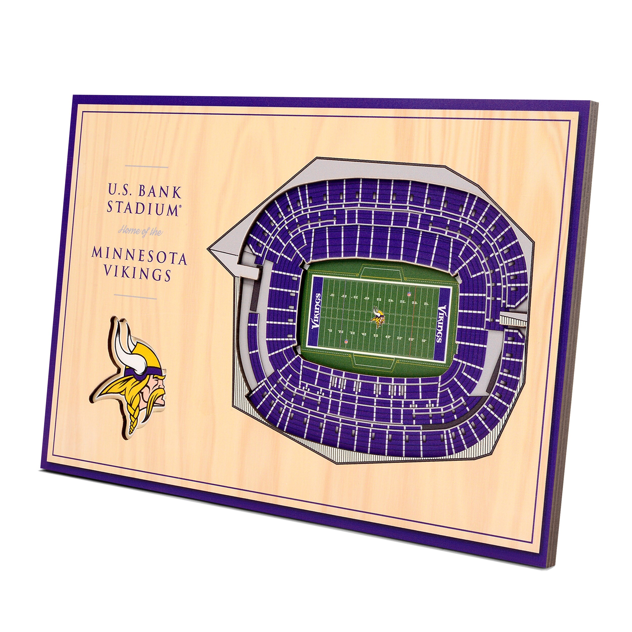 YouTheFan NFL Minnesota Vikings 23 in. x 22 in. 25-Layer StadiumViews  Lighted End Table - U.S. Bank Stadium 9026693 - The Home Depot