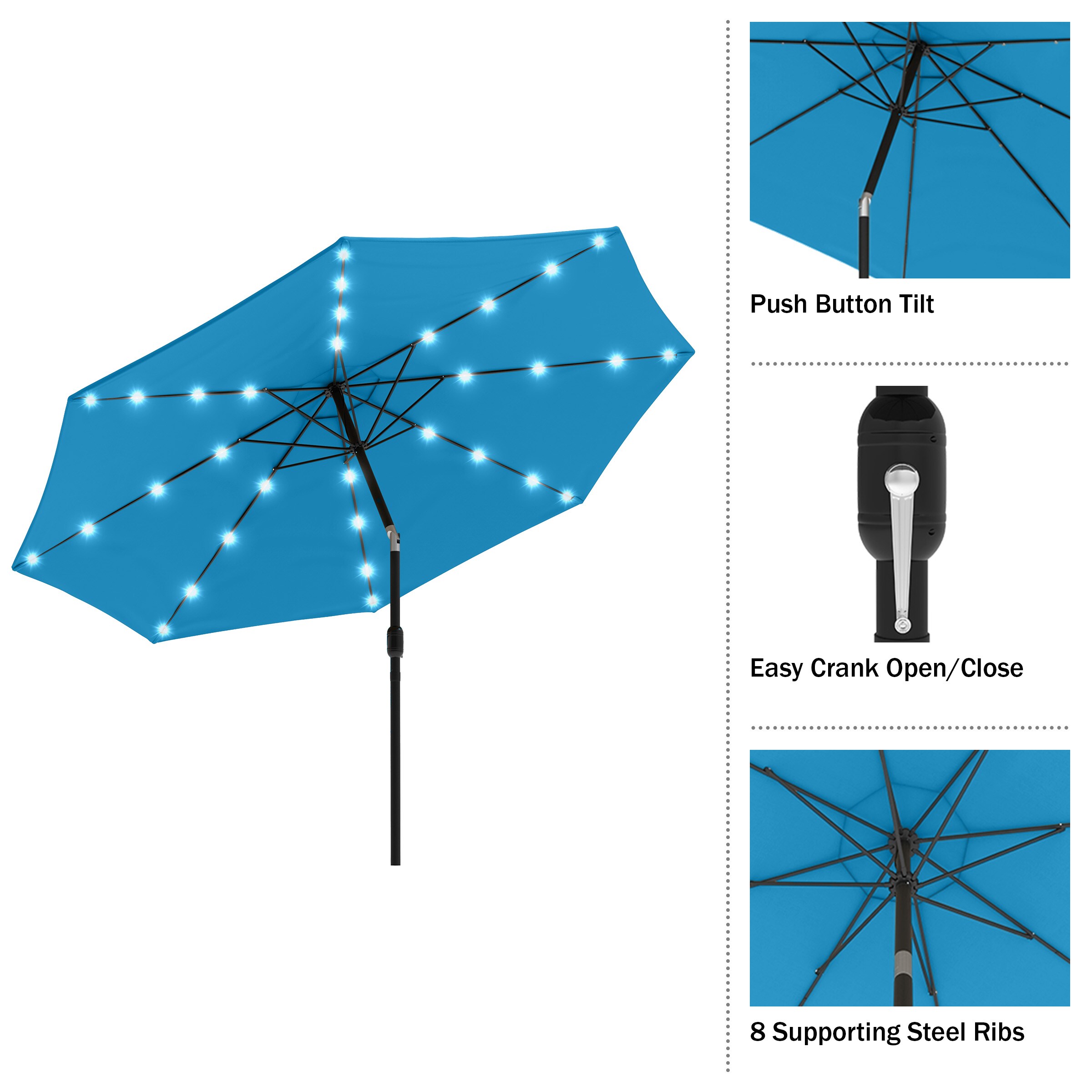 Pure Garden 50-LG1426 Umbrellas-2 - View #13