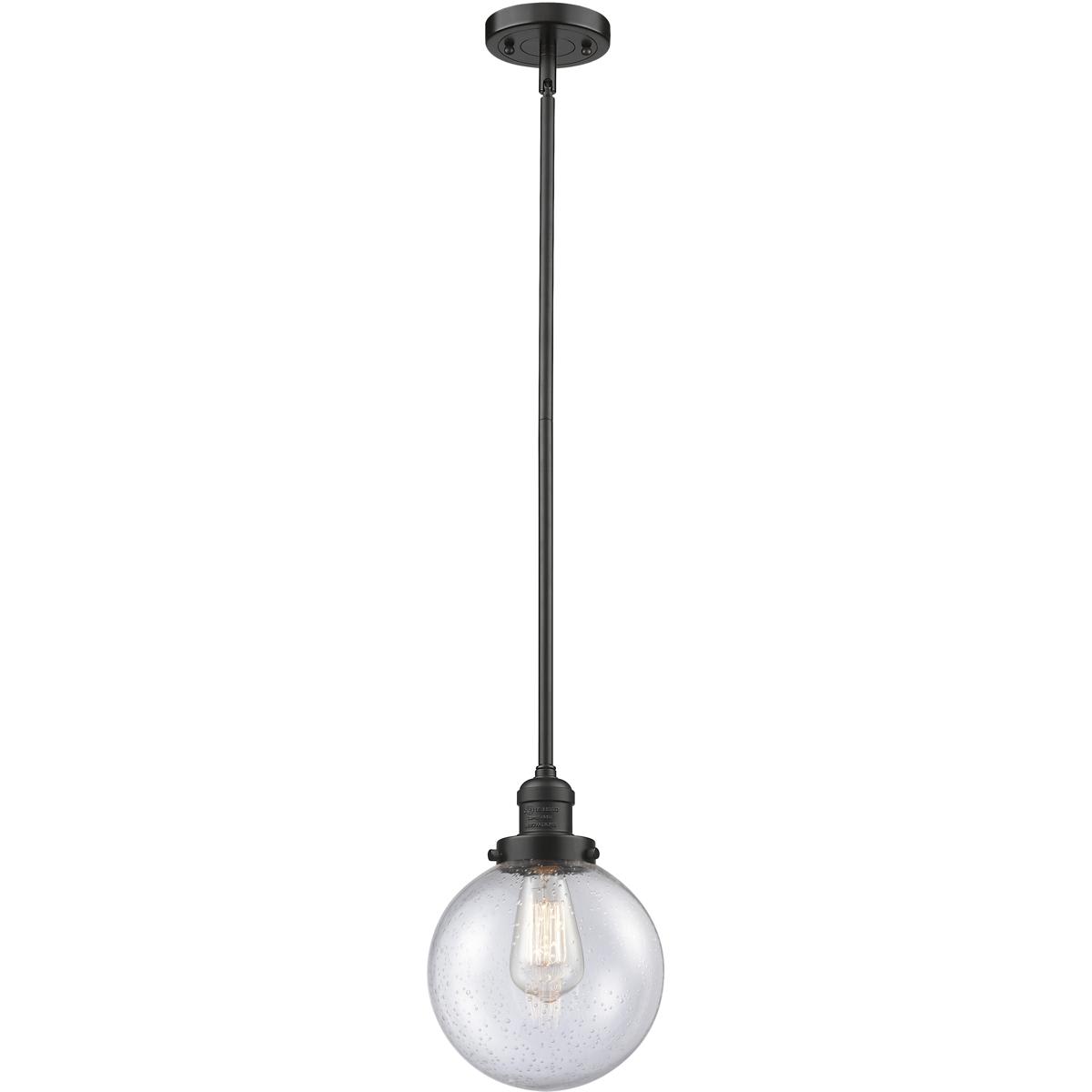 Innovations Lighting 1355474 201S-OB-G204-8-LED Franklin Restoration Beacon Mini Pendant