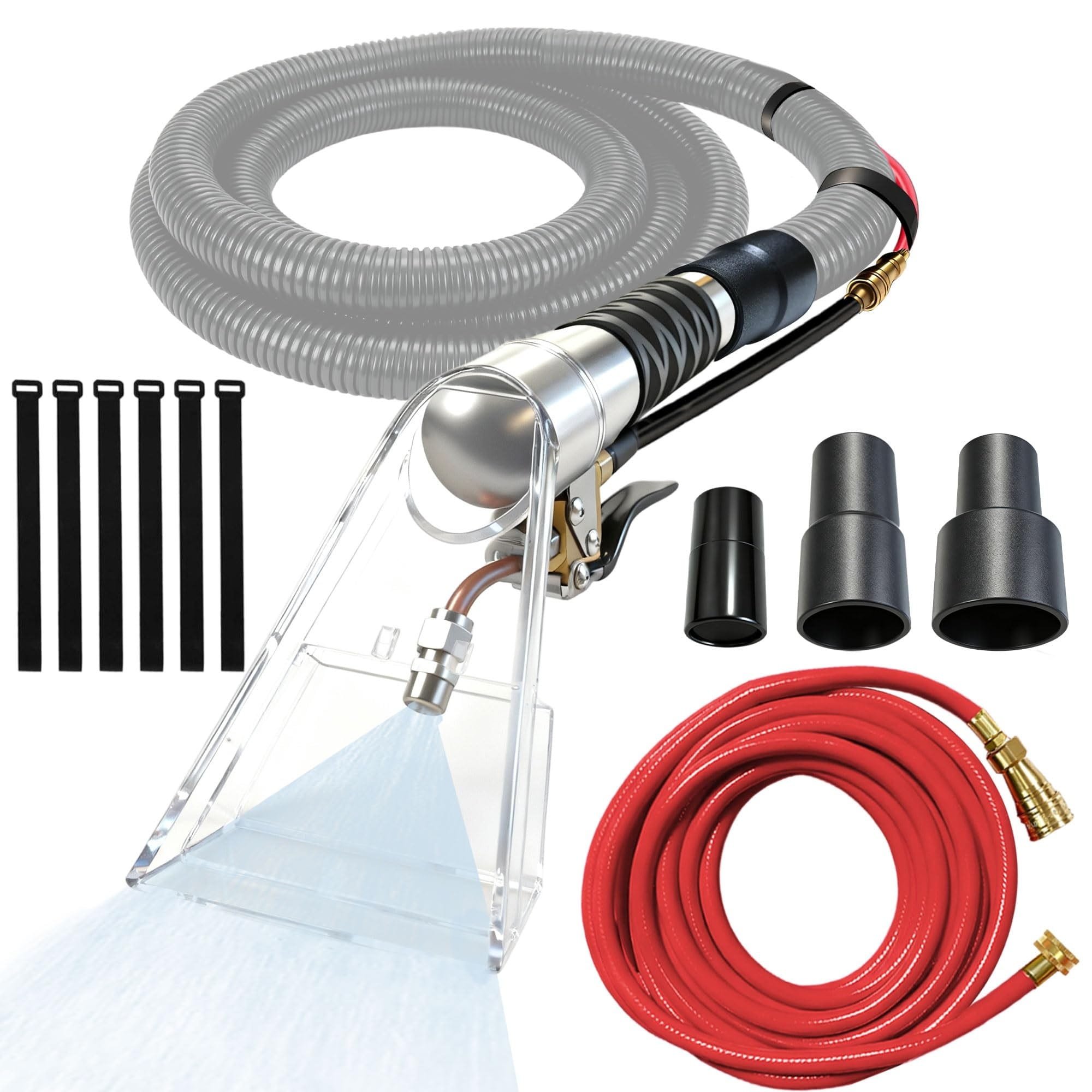 Angel Sar Shop Vac Extractor Attachment Kit for Wet Dry Vacuum with Universal Hose Adapter for Carpet Upholstery Cleaning Auto Detailing