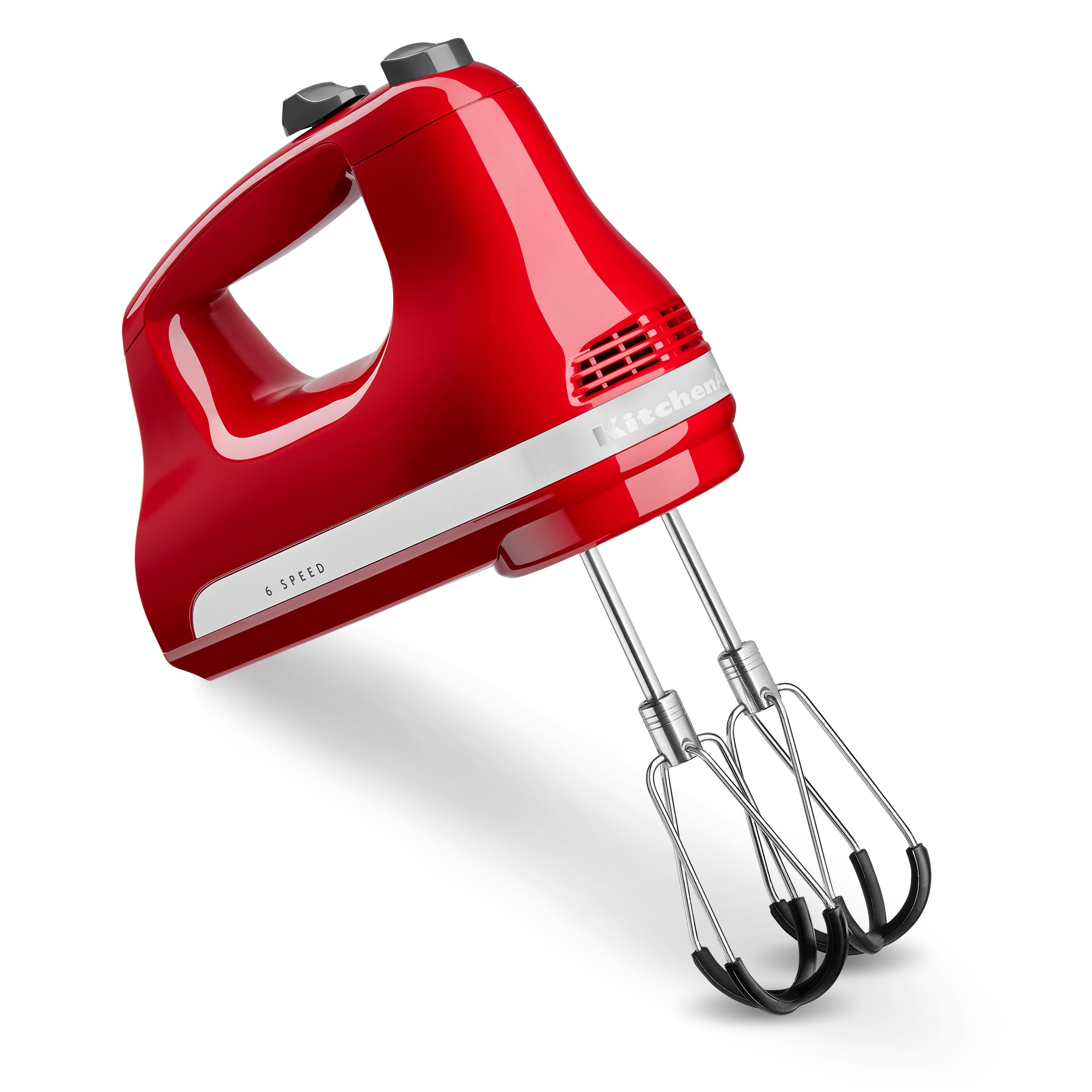 KitchenAid 9 Speed Red Hand Mixer with Accessory Pack