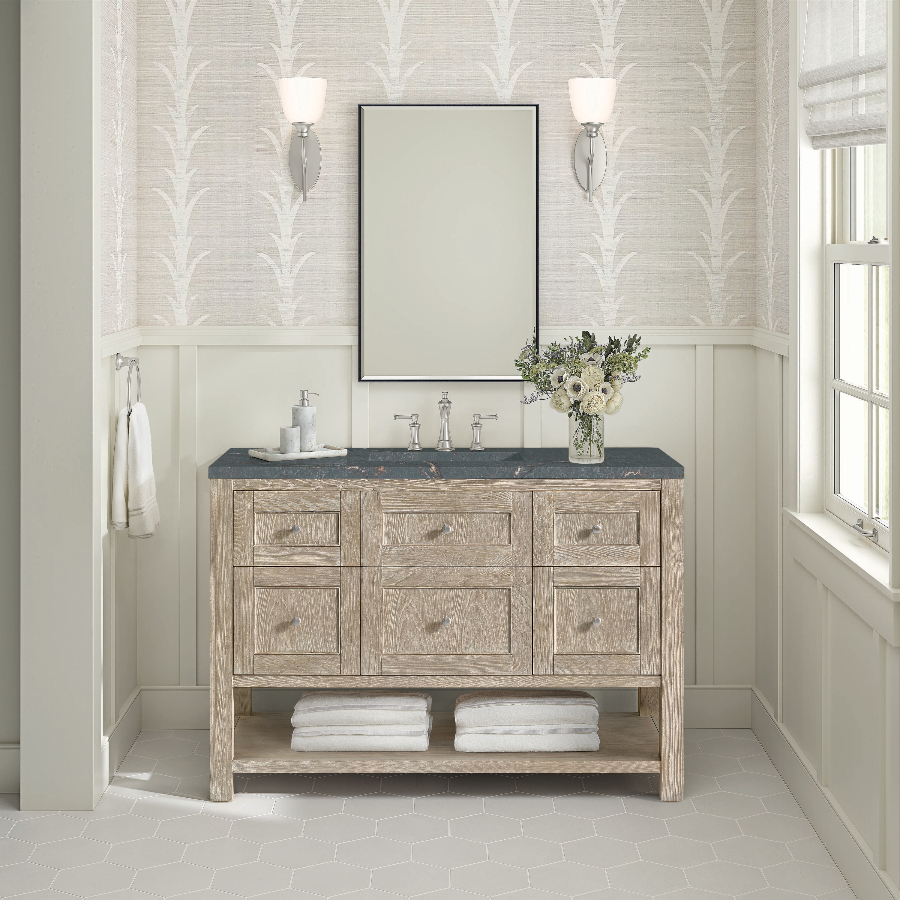 James Martin Vanities 330-V48-WWO-3PBL Bath-Vanity-Combo - View #2
