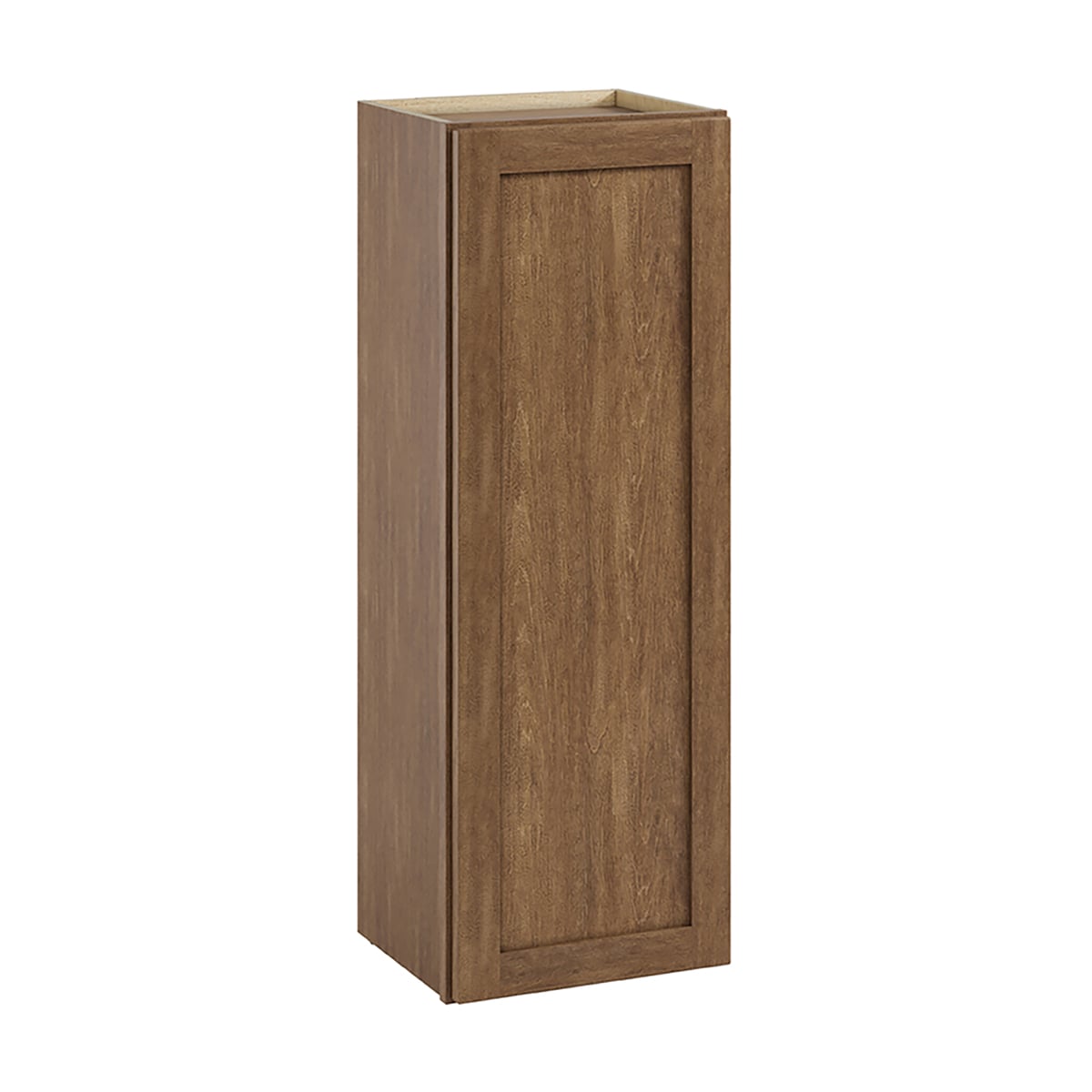 Whalen CLICK-IT LWSCLICK-44LW Sherwood Hills 15-in W x 42-in H x 12-in D Walnut Birch Wall Ready to assemble Plywood Cabinet (Raised Panel Shaker)