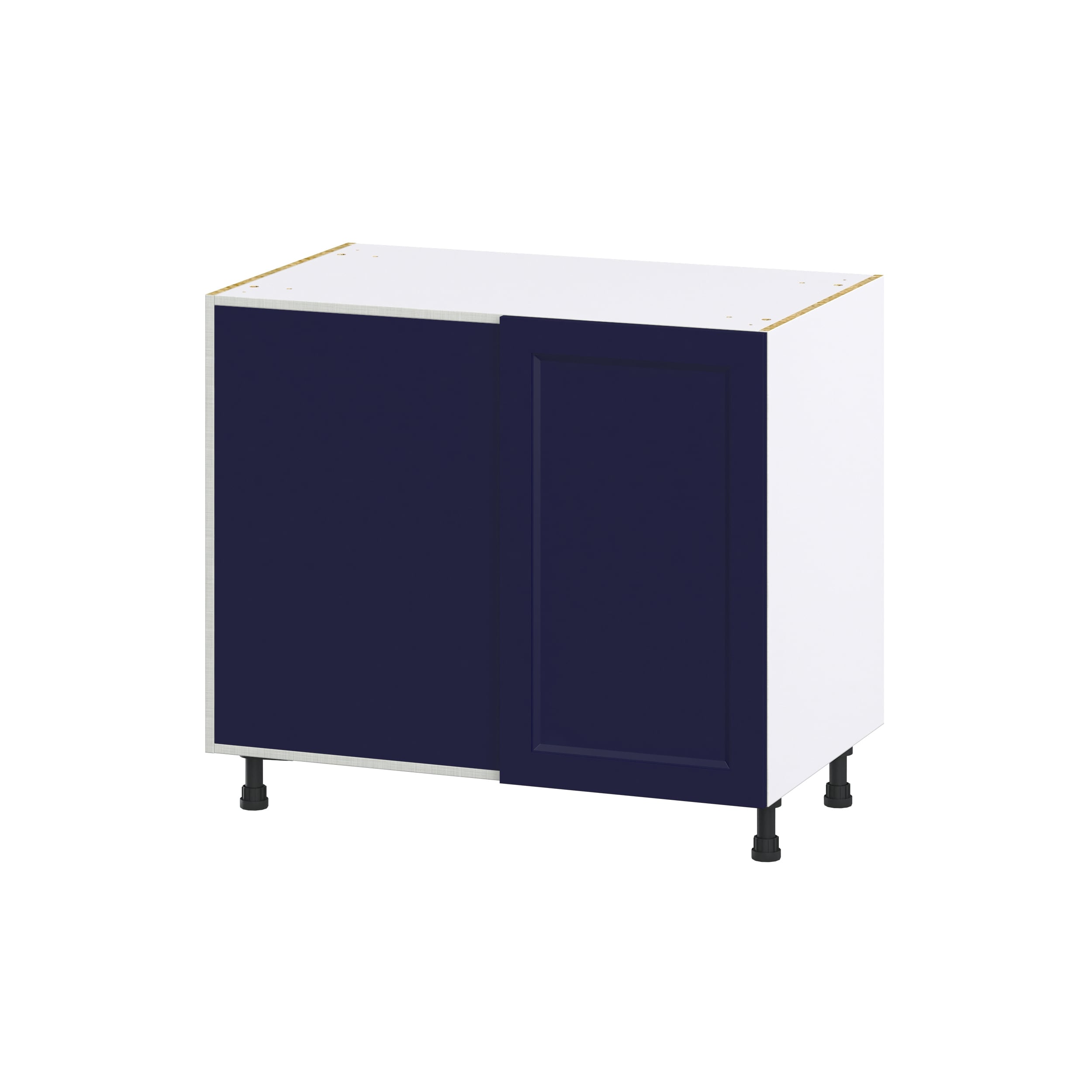 Hugo&Borg DSBBCR39-LO Lorette 39-in W x 34.5-in H x 24-in D Navy Blue Blind Blind Base Fully assembled Cabinet (Recessed Panel Shaker)