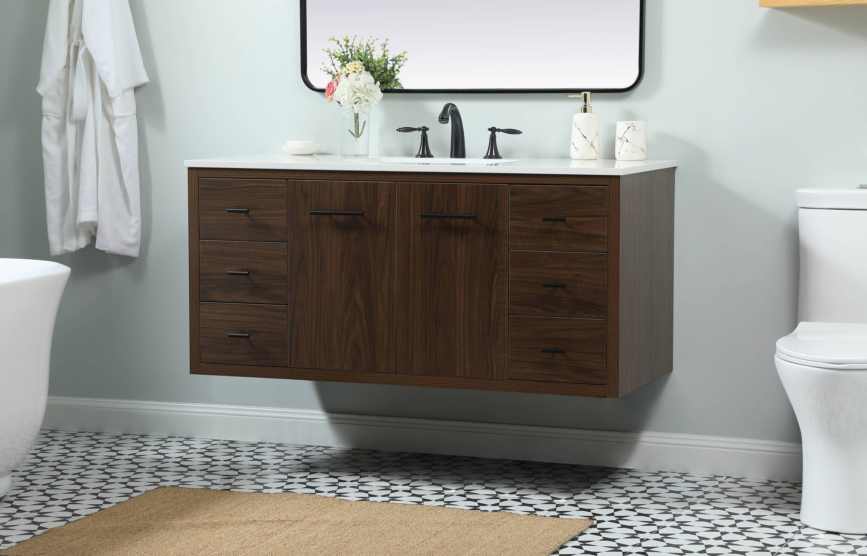 Elegant Decor HF144144MWT Bath-Vanity-Combo - View #6