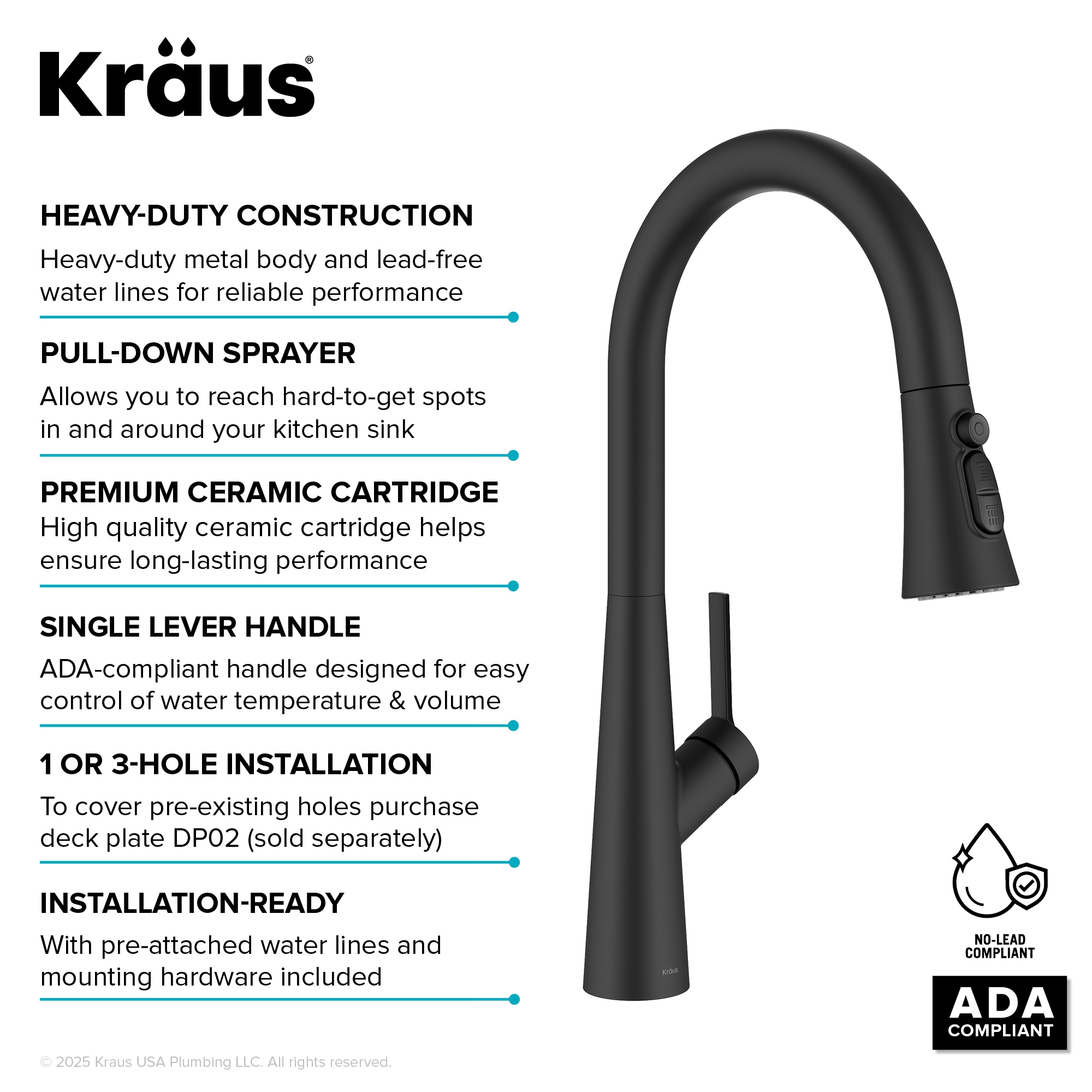 Kraus KPF-3220MB Kitchen-Faucets - View #11