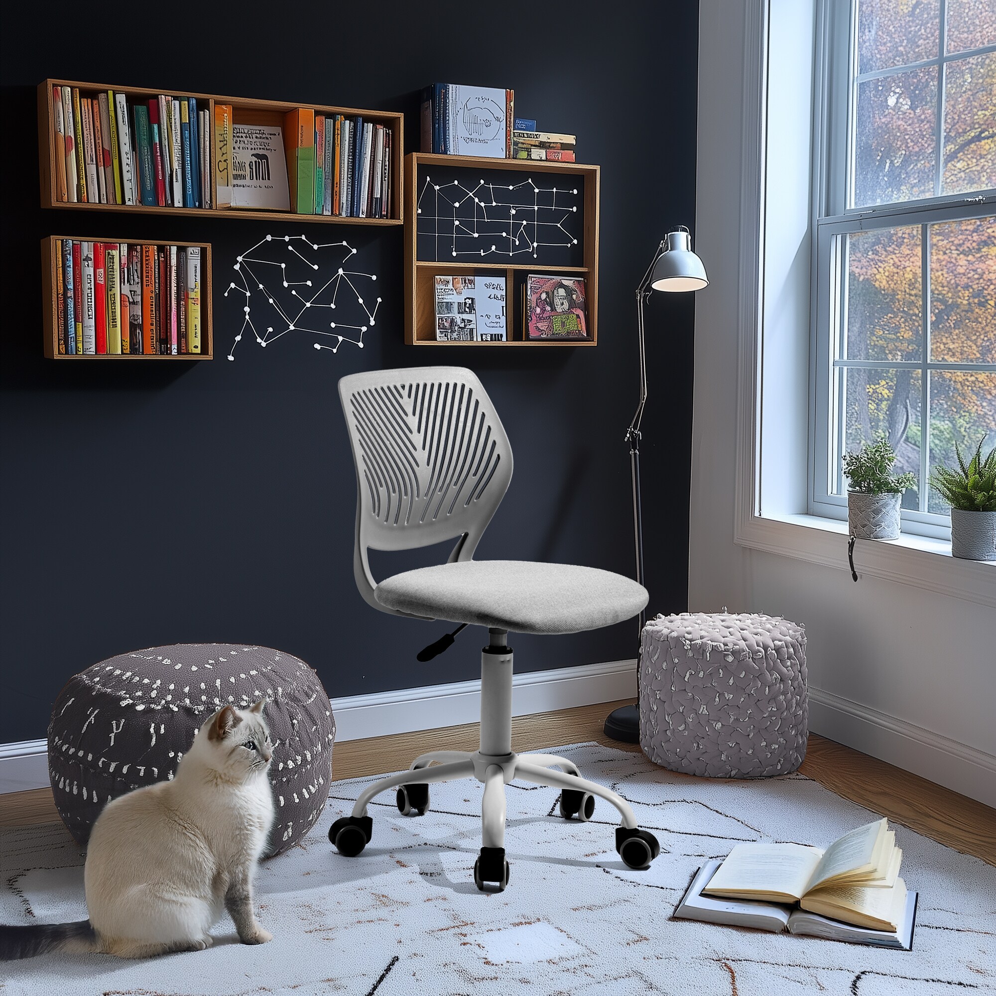 Homy Casa CARNATION GREY VNEW Office-Chairs - View #9