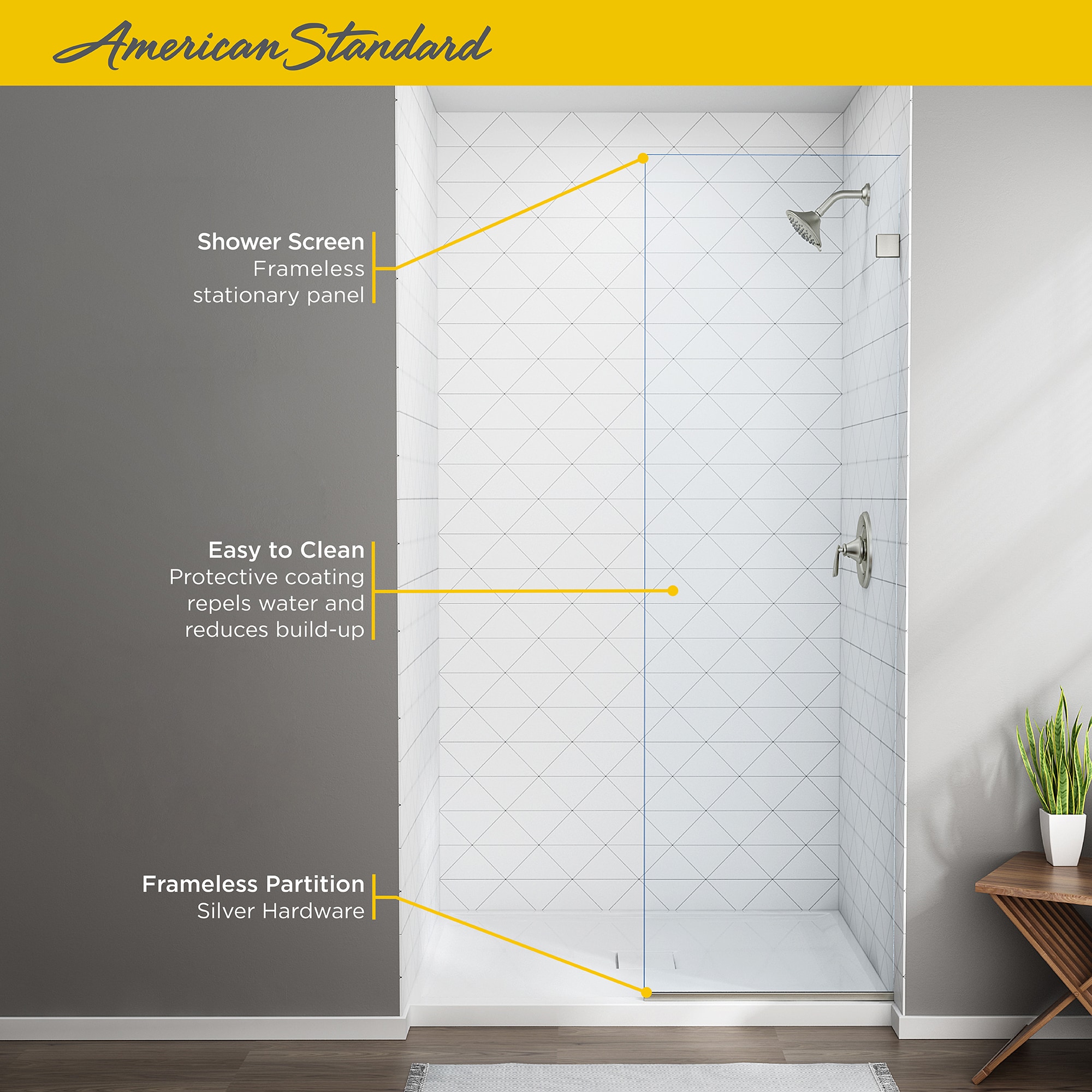 American Standard AM00824400.213 Shower-Doors - View #4