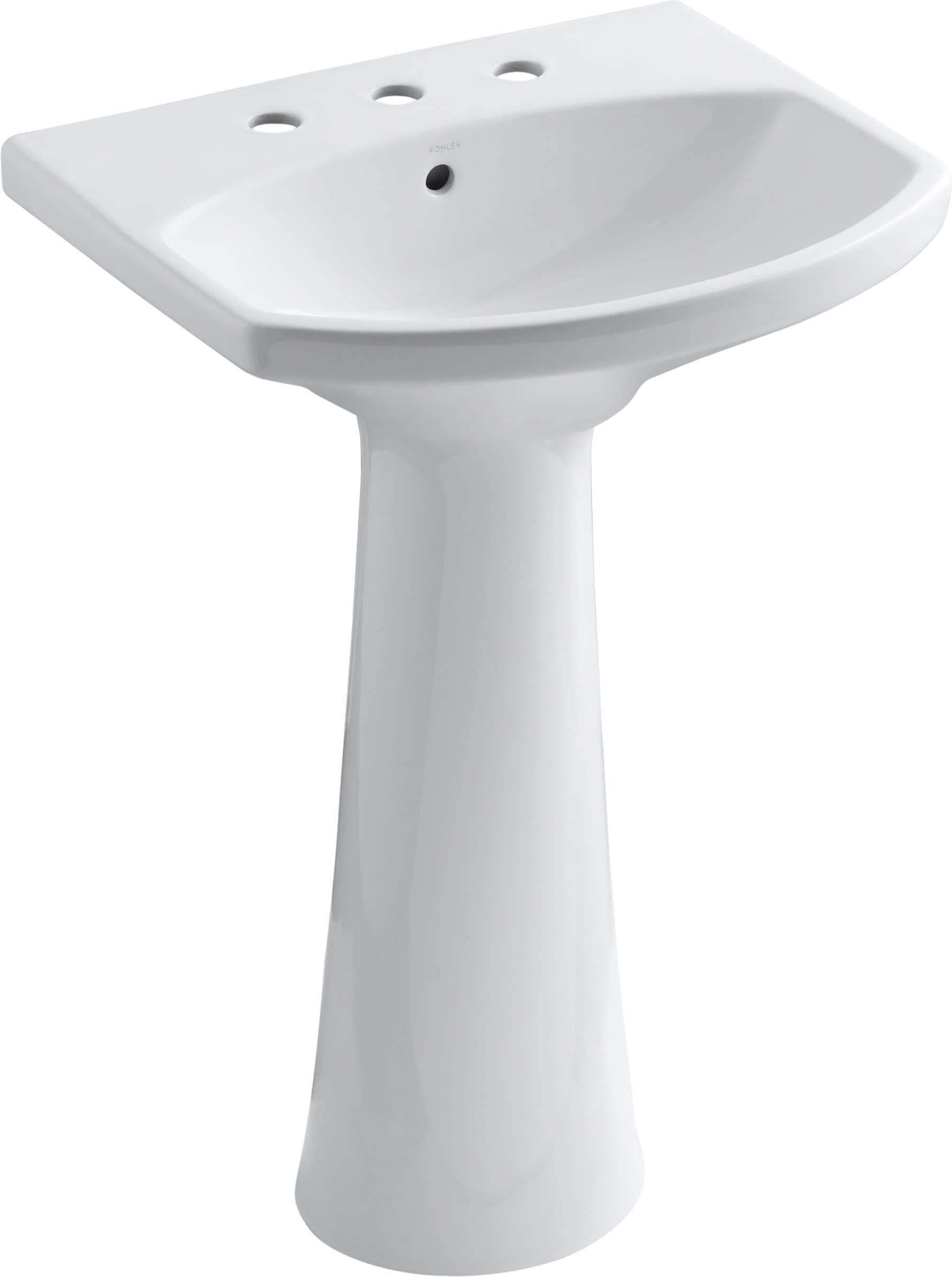 KOHLER 2362-8-0 Cimarron White (22.75-in x 18.88-in x 34.5-in)