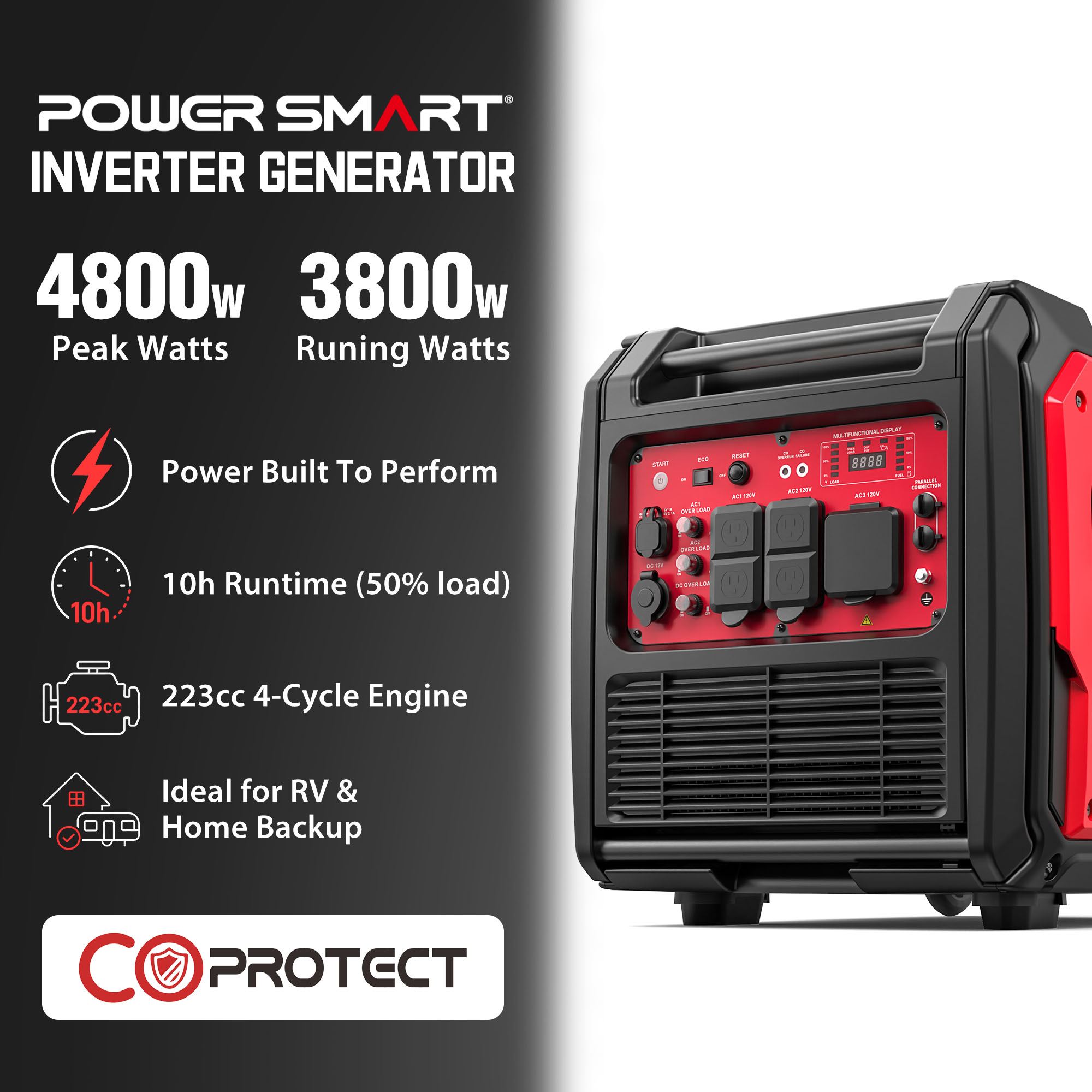 PowerSmart PS5046CE-L3 Inverter-Generators - View #2
