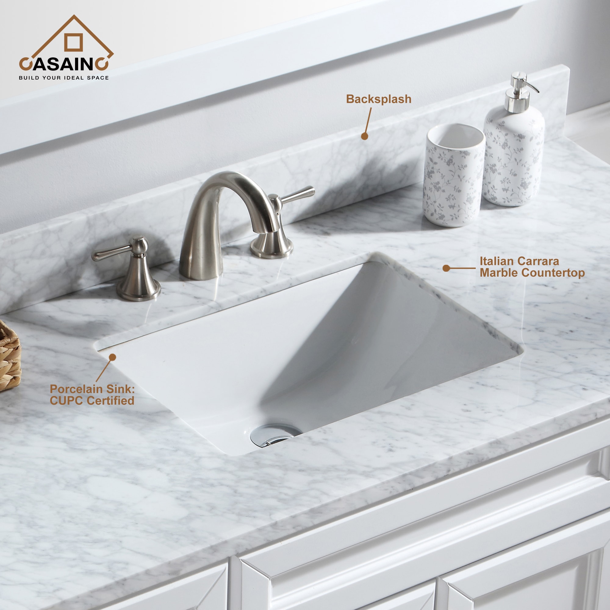 CASAINC MS-30048-CAB-WH-1 Bath-Vanity-Combo - View #7