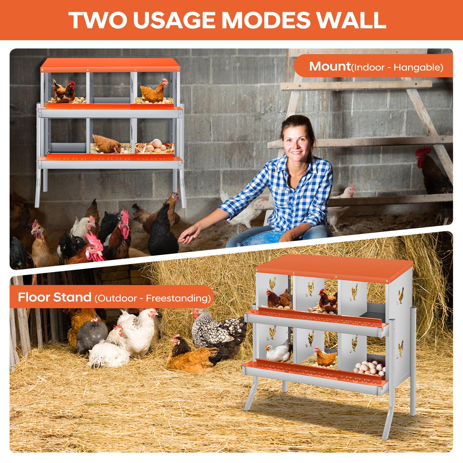 Garvee 09GXFCHBNL-411 Chicken-Coops-Rabbit-Hutches - View #6