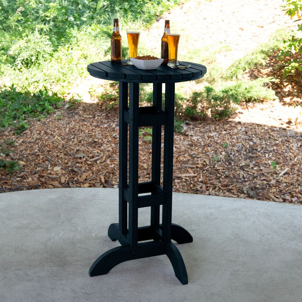 highwood AD-BRT24-FBE Lehigh Round Outdoor Bistro Table 24-in W x 27-in L