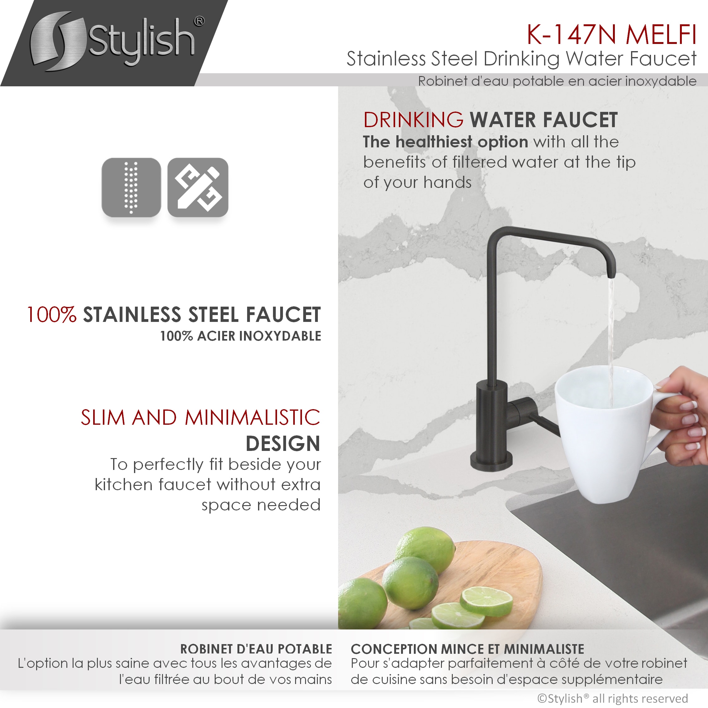 Stylish K-147N Kitchen-Faucets - View #5