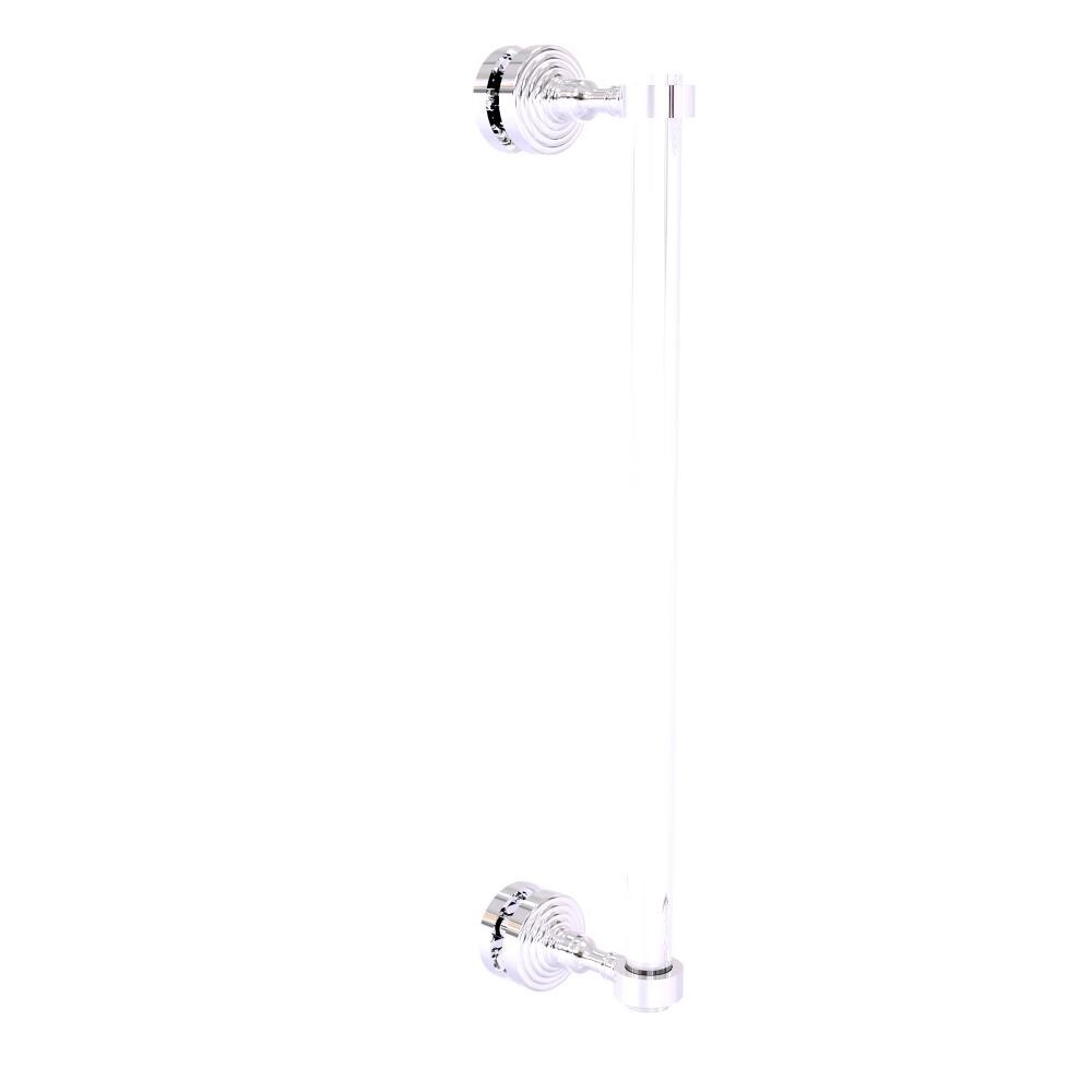 Allied Brass PG-407-18SM-PC Polished chrome 18-Inches Hinged shower door Handle