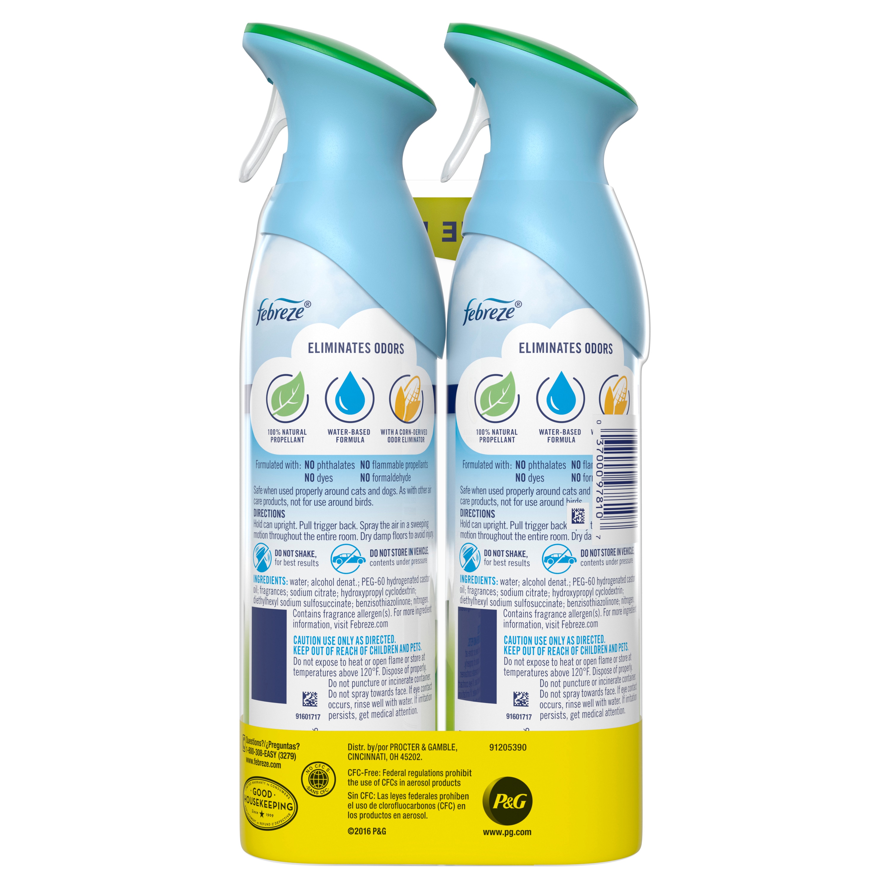 Febreze Air 8.8 oz. Original Gain Scent Air Freshener Spray (2